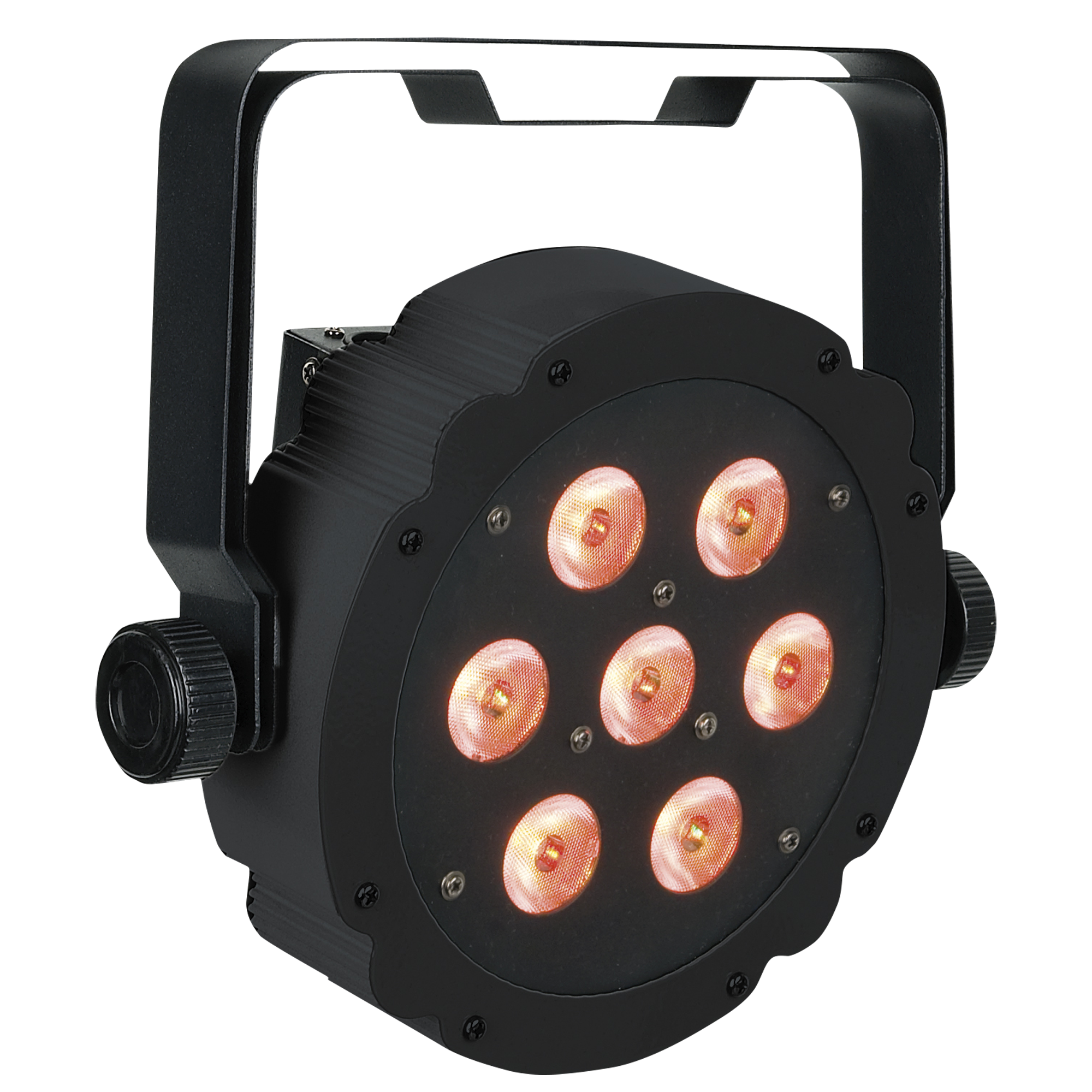 Showtec Compact Par 7 Tri Black Parcan 7x 3 W LED RGB - nero
