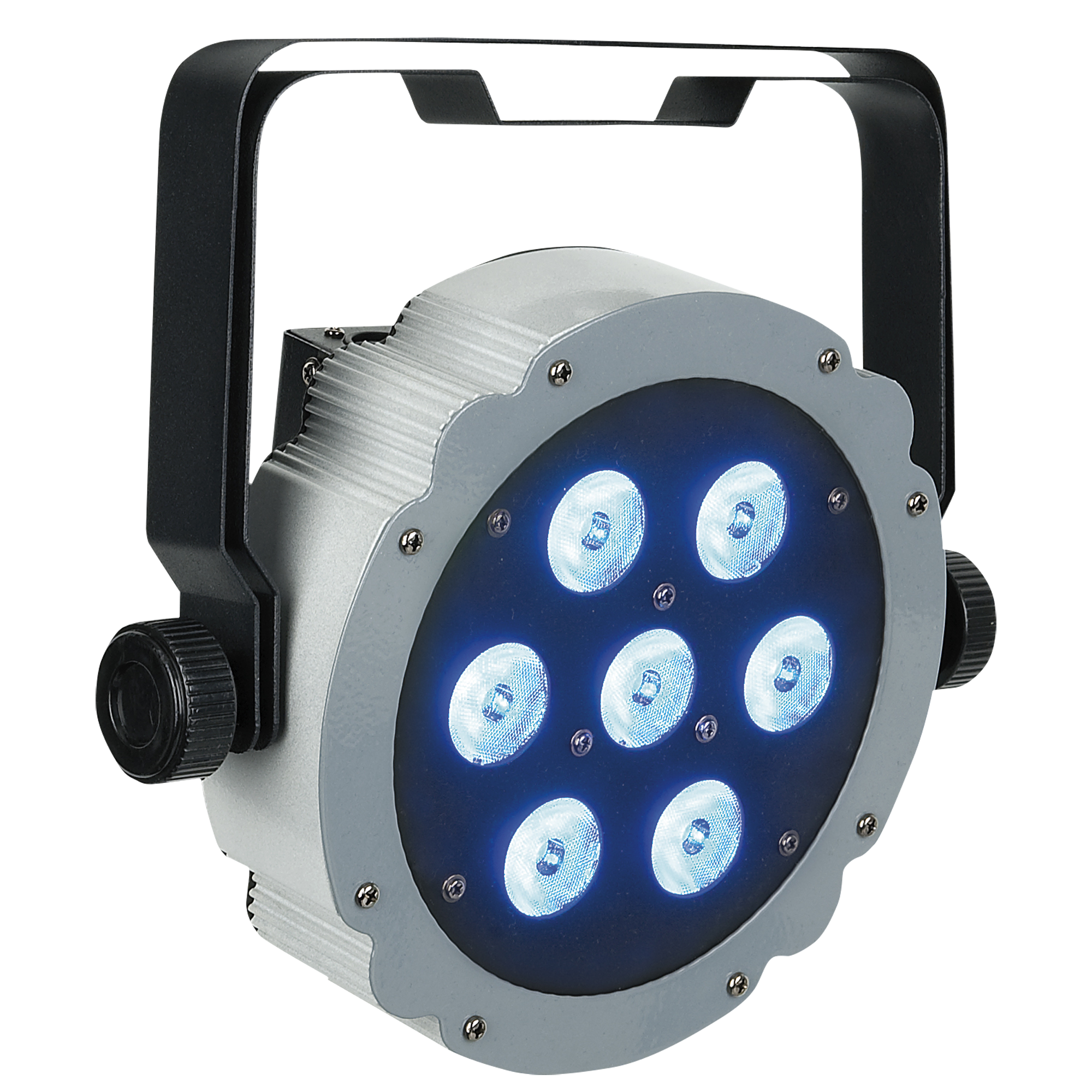 Showtec Compact Par 7 Tri Grey Parcan 7x 3 W LED RGB - grigio