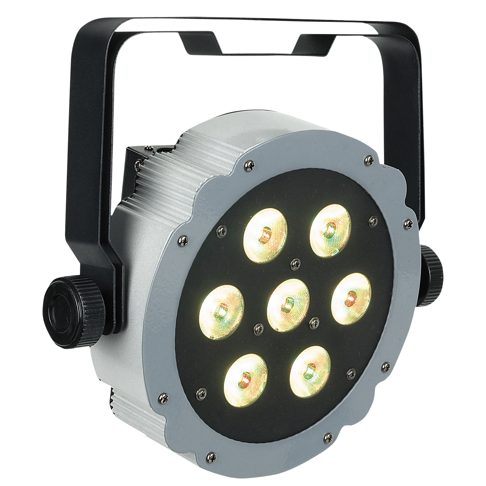 Showtec Compact Par 7 Tri Grey Parcan 7x 3 W LED RGB - grigio