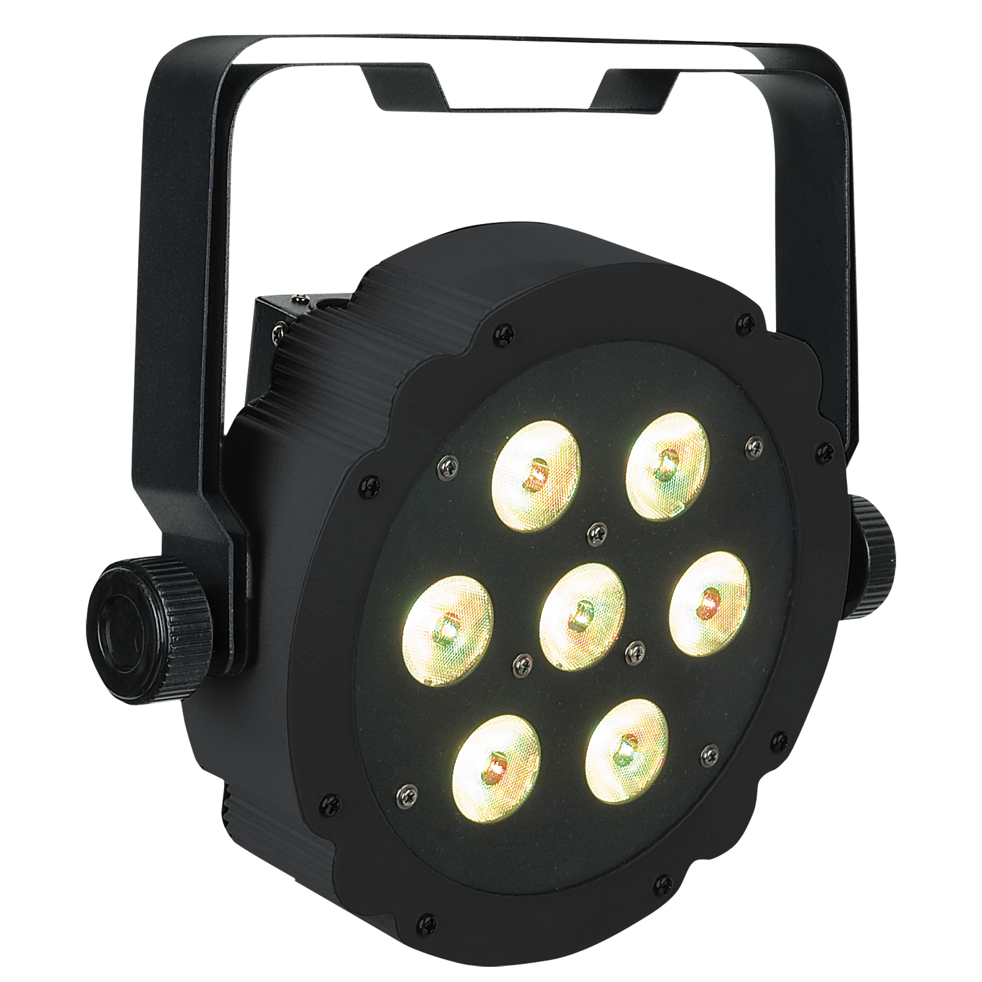 Showtec Compact Par 7 Q4 Black Parcan 7x 4 W LED RGBW - nero