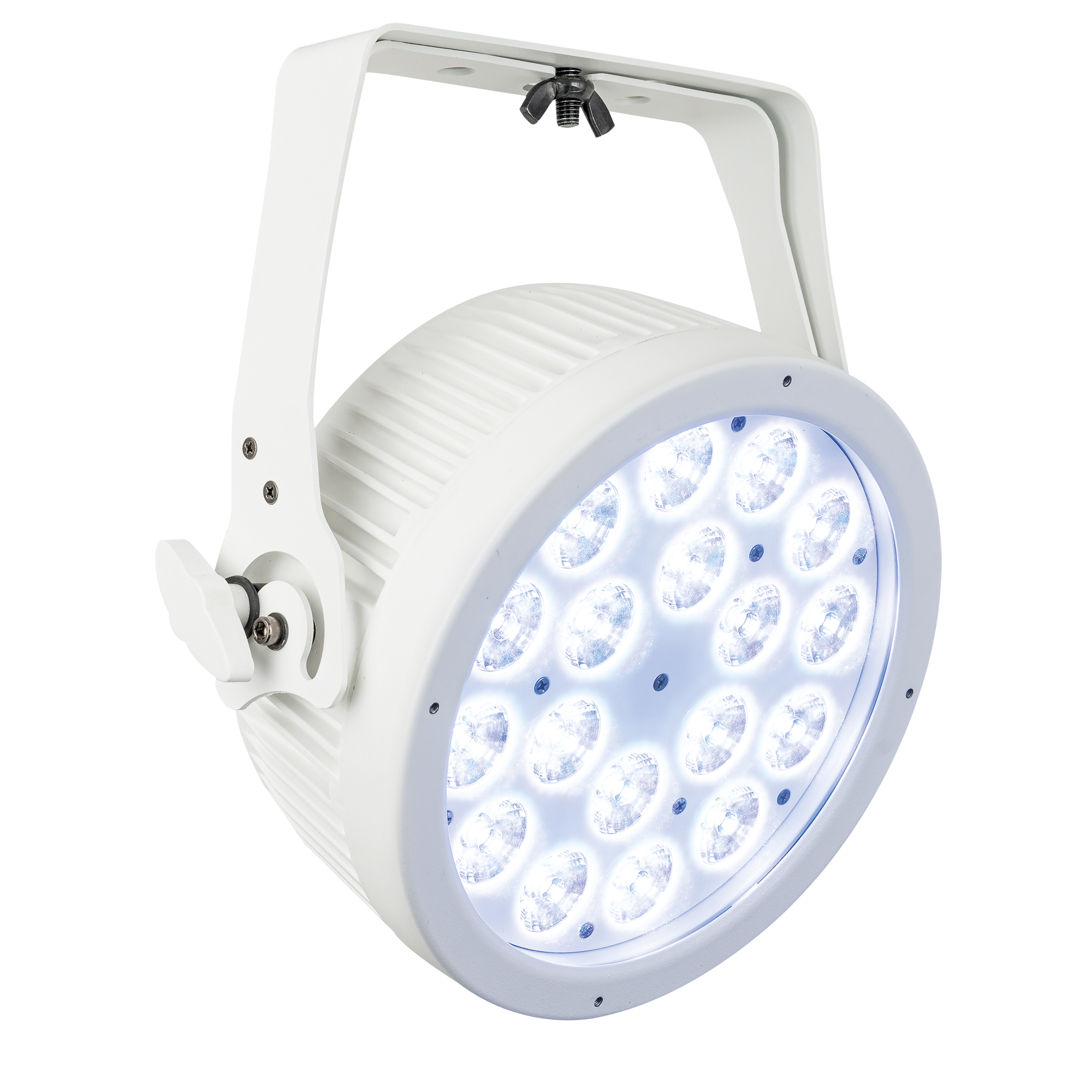 Showtec Compact Par 18 Q4 White Parcan 18x 7 W LED RGBW - bianca