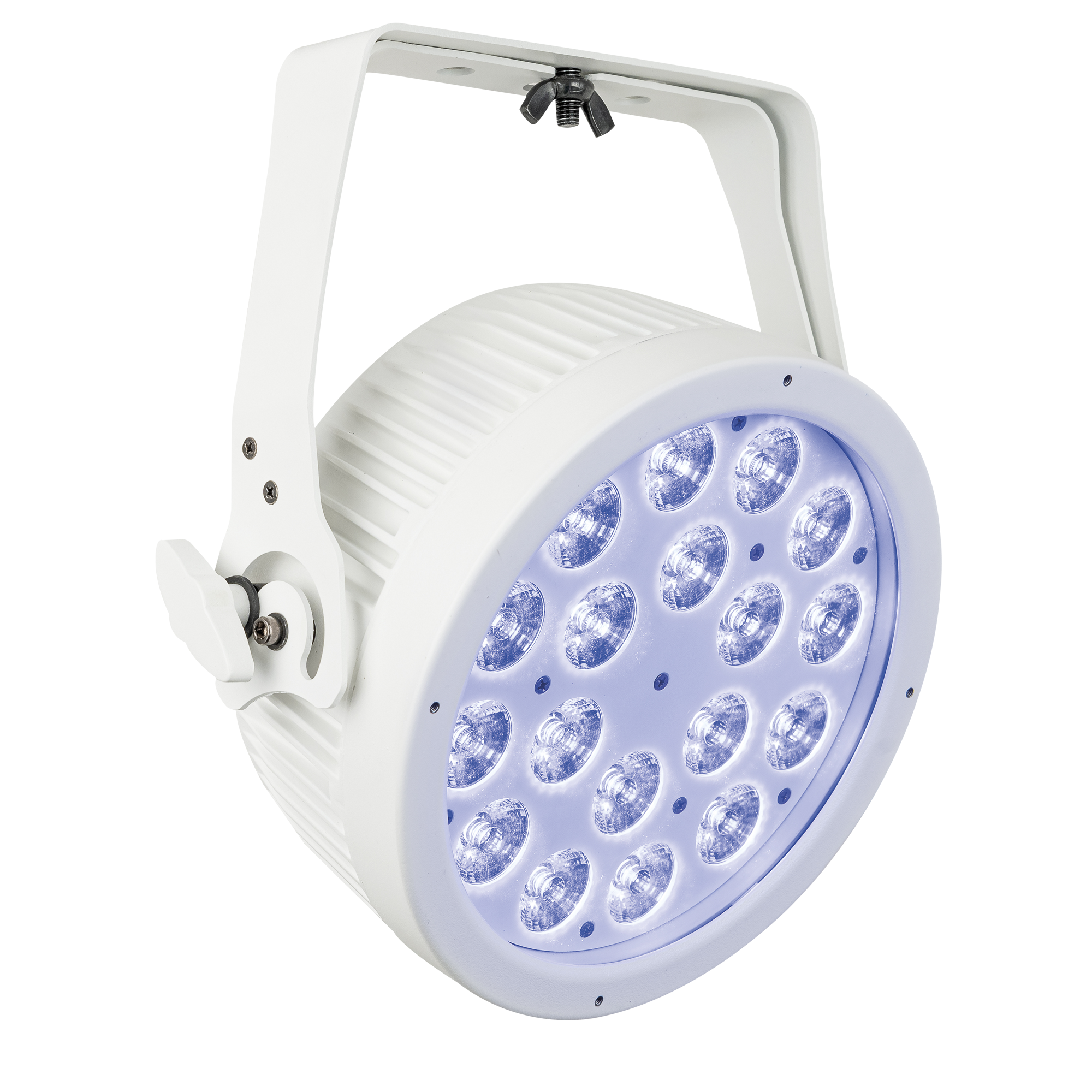 Showtec Compact Par 18 Q4 White Parcan 18x 7 W LED RGBW - bianca