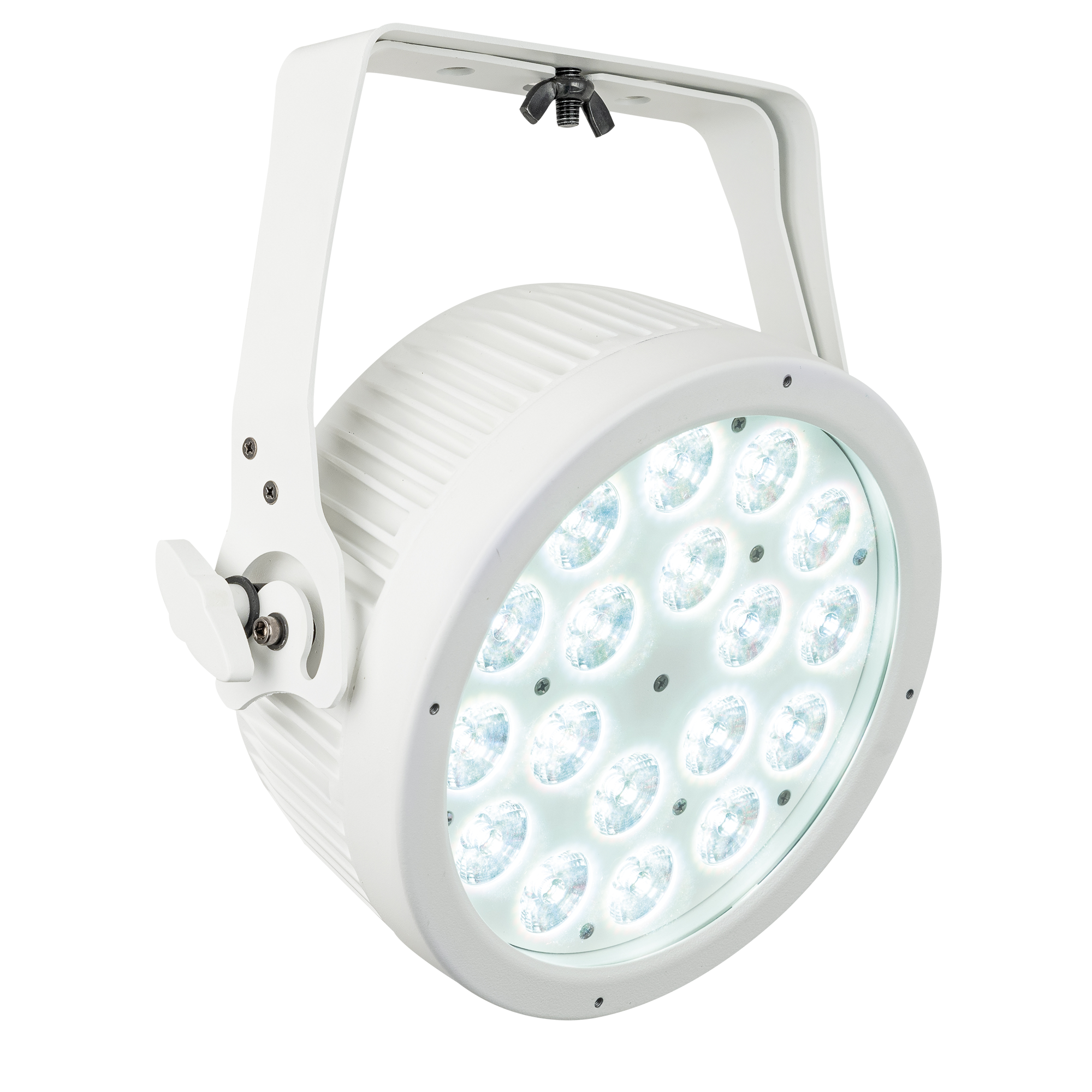 Showtec Compact Par 18 Q4 White Parcan 18x 7 W LED RGBW - bianca