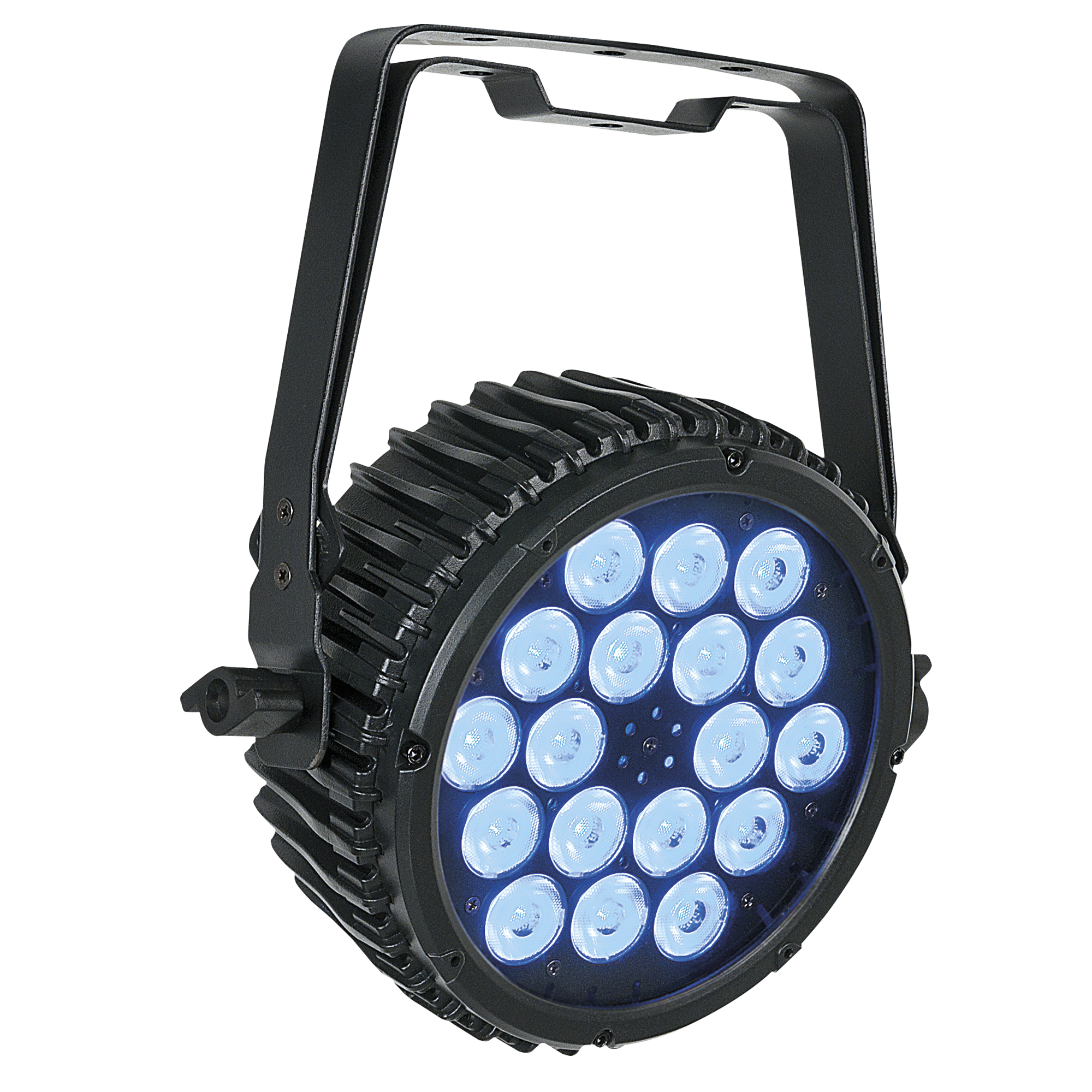 Showtec Compact Par 18 MKII Black Parcan 18x 3 W LED RGB - nero