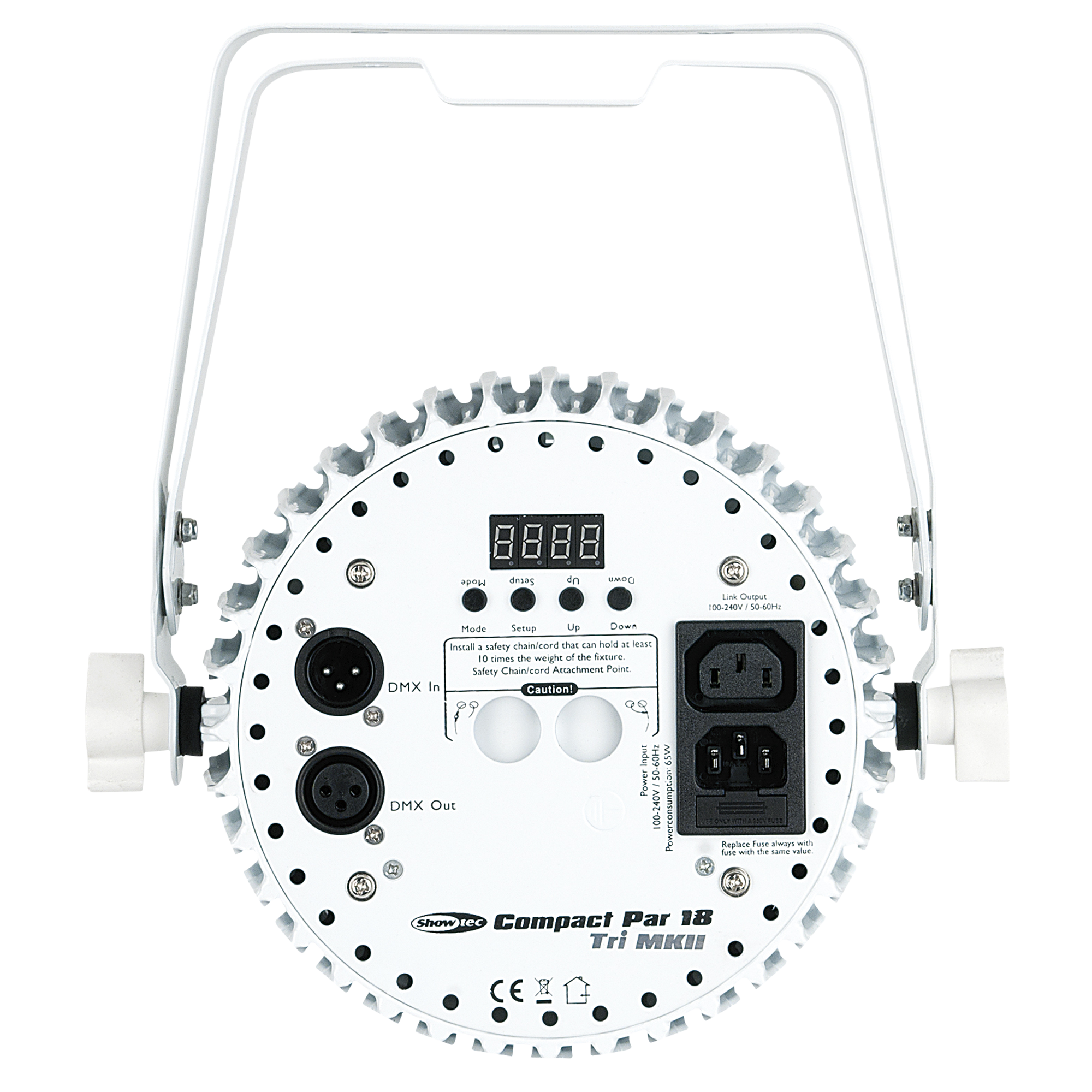 Showtec Compact Par 18 MKII White Parcan 18x 3 W LED RGB - bianca