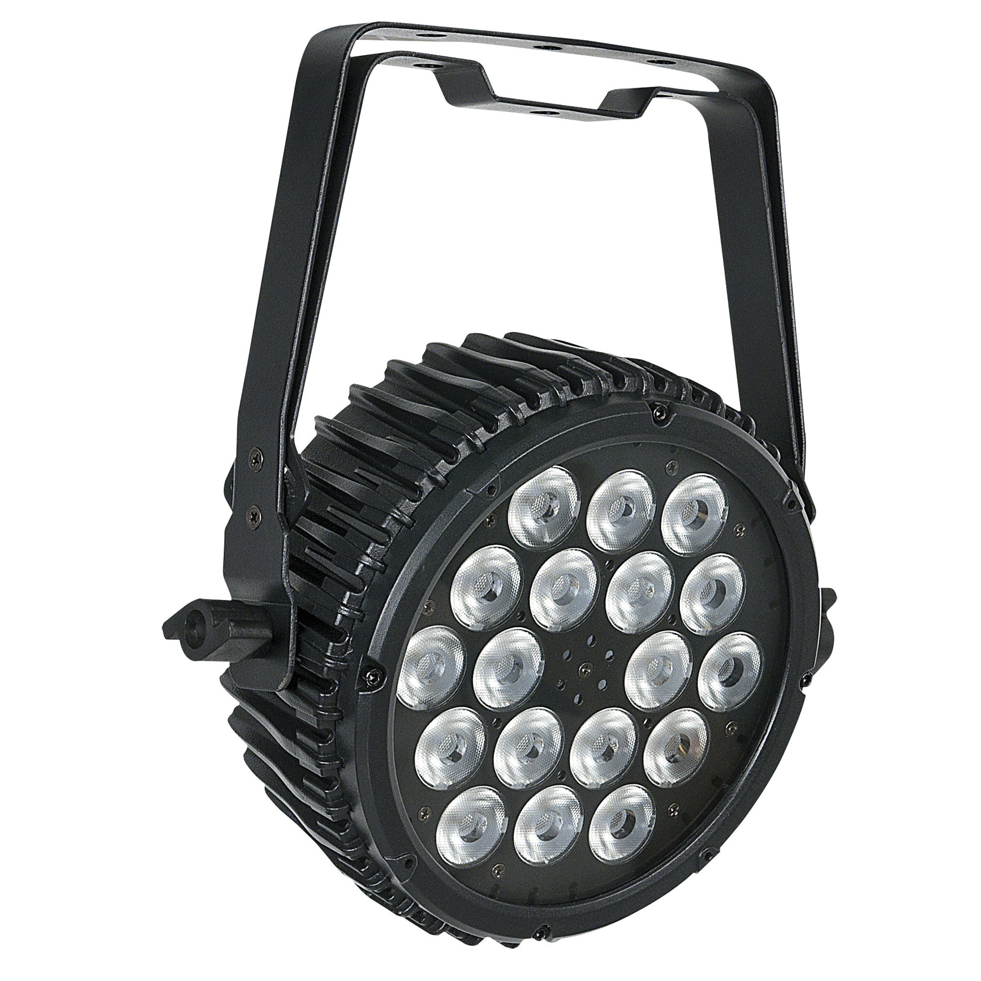 Showtec Compact Par 18 MKII Black Parcan 18x 3 W LED RGB - nero