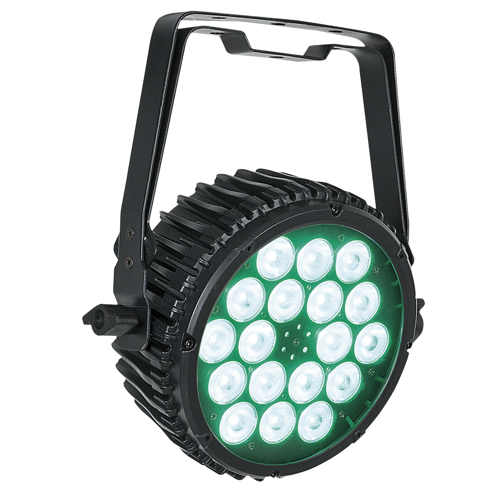 Showtec Compact Par 18 MKII Black Parcan 18x 3 W LED RGB - nero