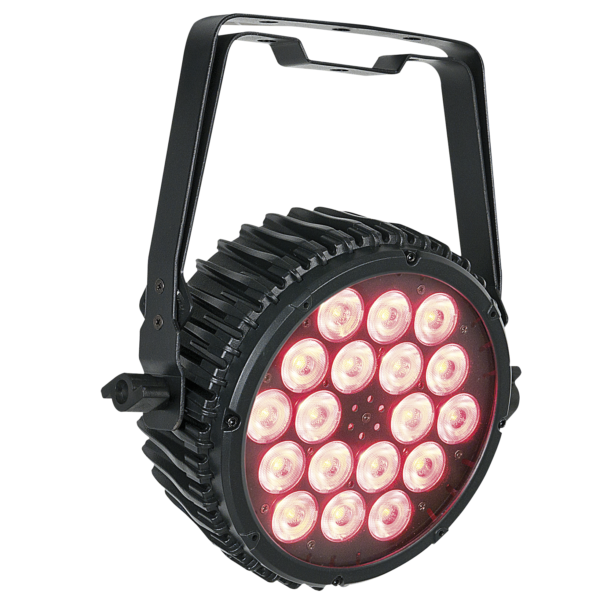 Showtec Compact Par 18 MKII Black Parcan 18x 3 W LED RGB - nero