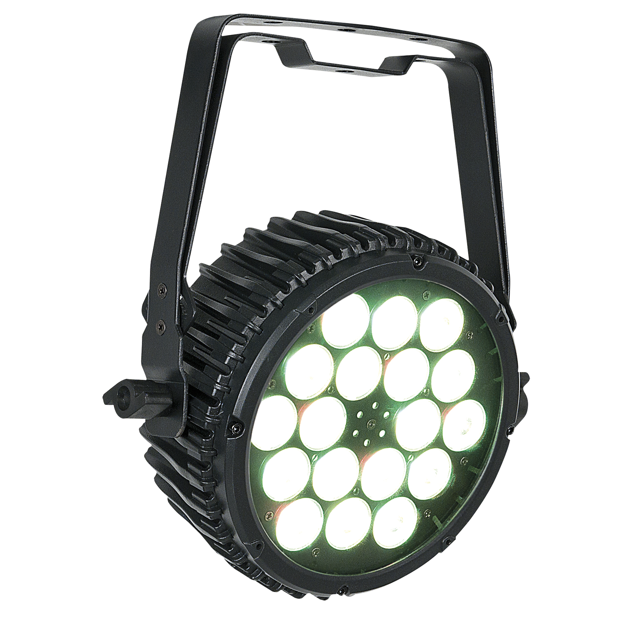 Showtec Compact Par 18 MKII Black Parcan 18x 3 W LED RGB - nero