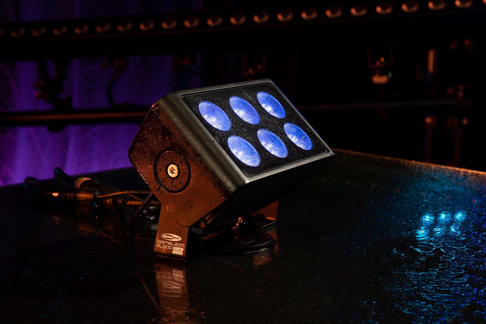 SHOWTEC Cameleon Flood 6 Q6 Tour 6x 10 W RGBWA-UV LED - Power Pro True