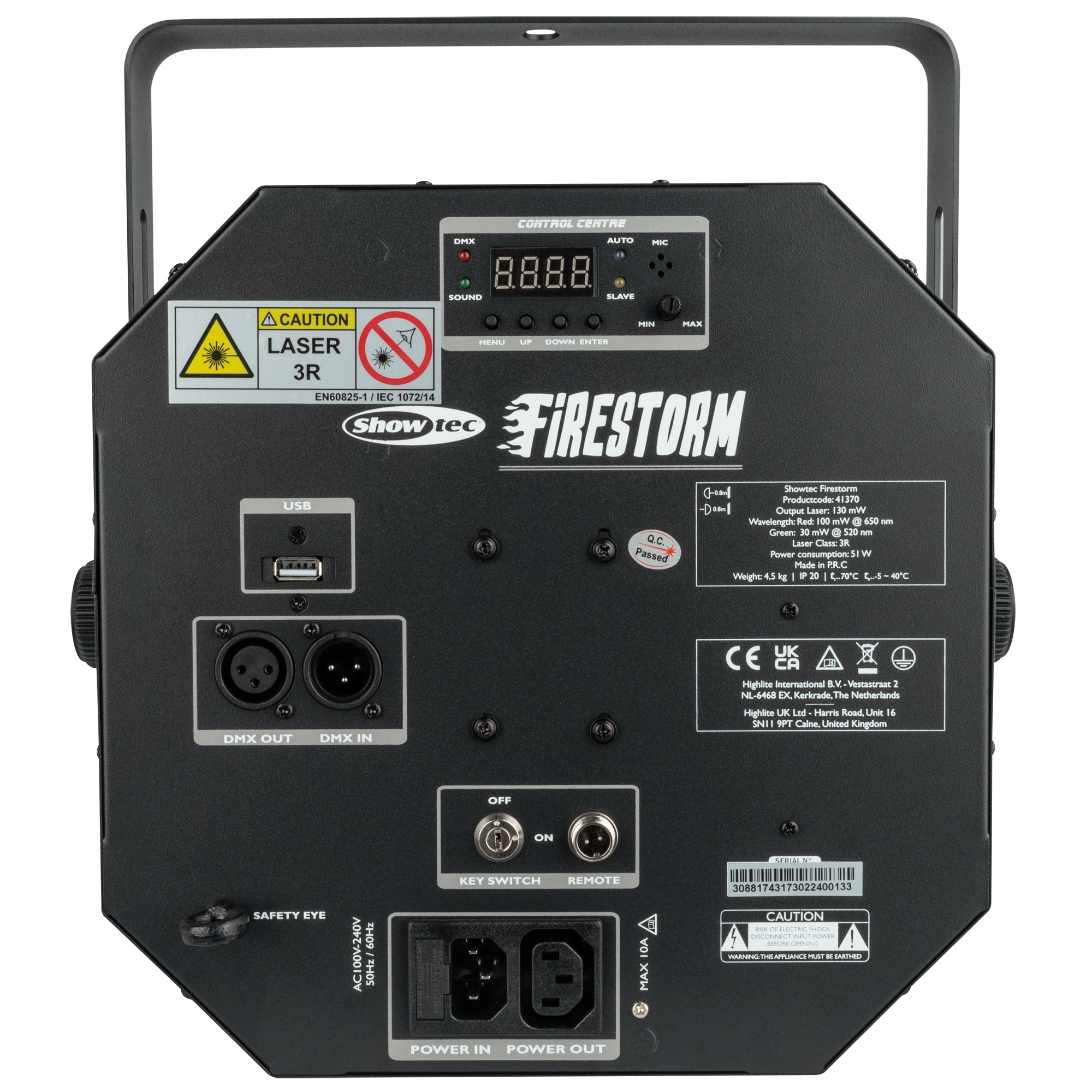Showtec Firestorm effetto luce 4 in 1
