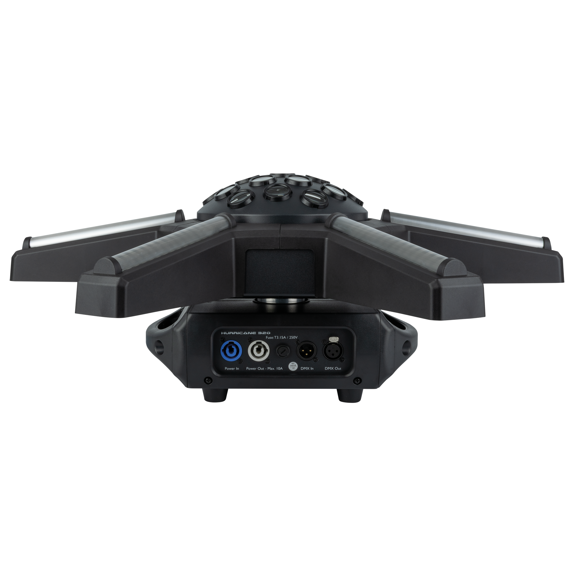 Showtec Hurricane 320 Effetto moonflower RGBW con bracci rotanti