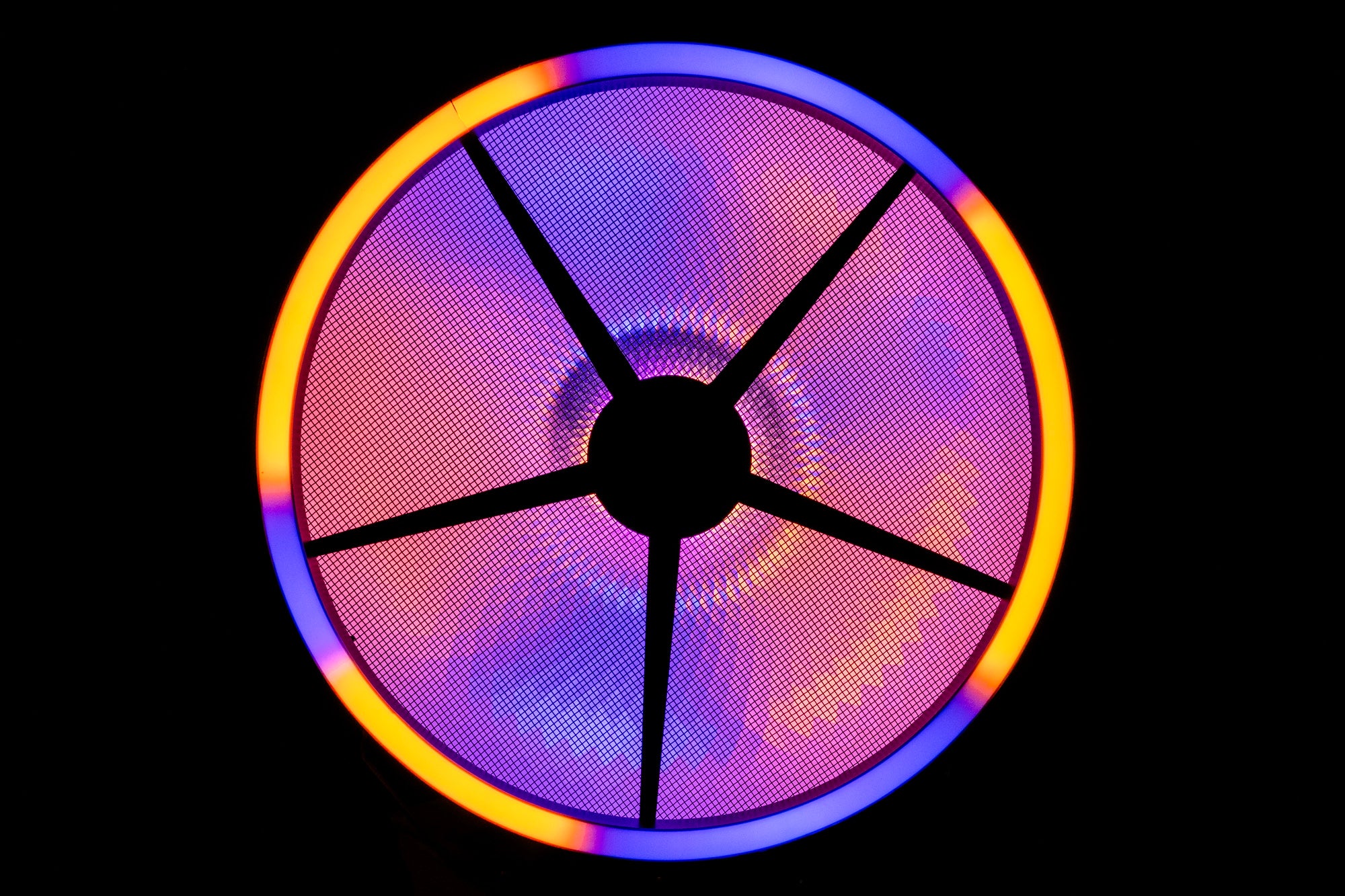SHOWTEC Goliath Effetto luce retrò con simulazione di tungsteno e doppio anello LED RGB