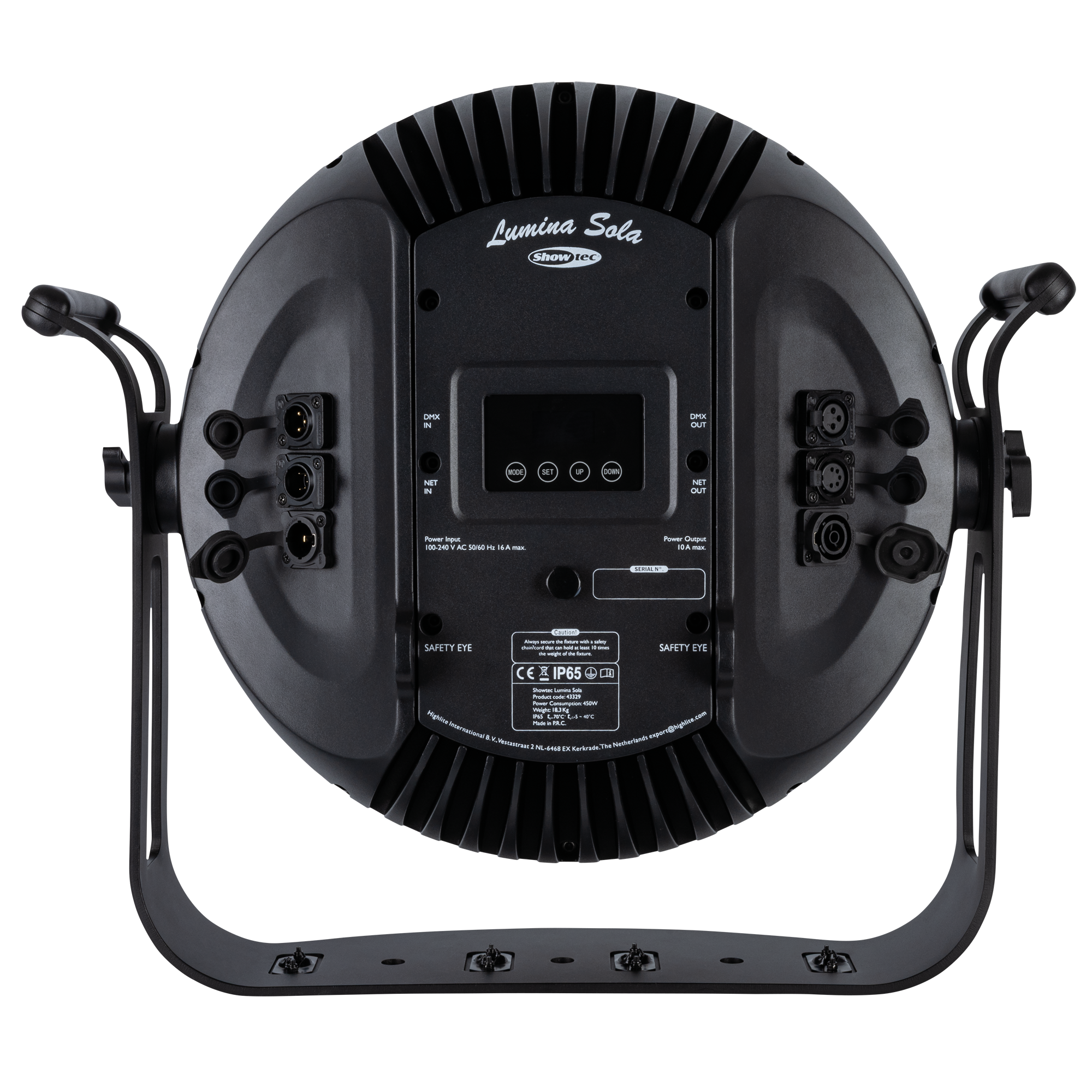 Showtec Lumina Sola 500 W RGBAL LED blinder con effetto anello LED RGB