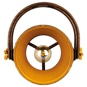 SHOWTEC Edison Vintage 2 Pale Gold / Wood Grain Luce LED retrò DMX con dimmer e presa E27 - modello venature del legno