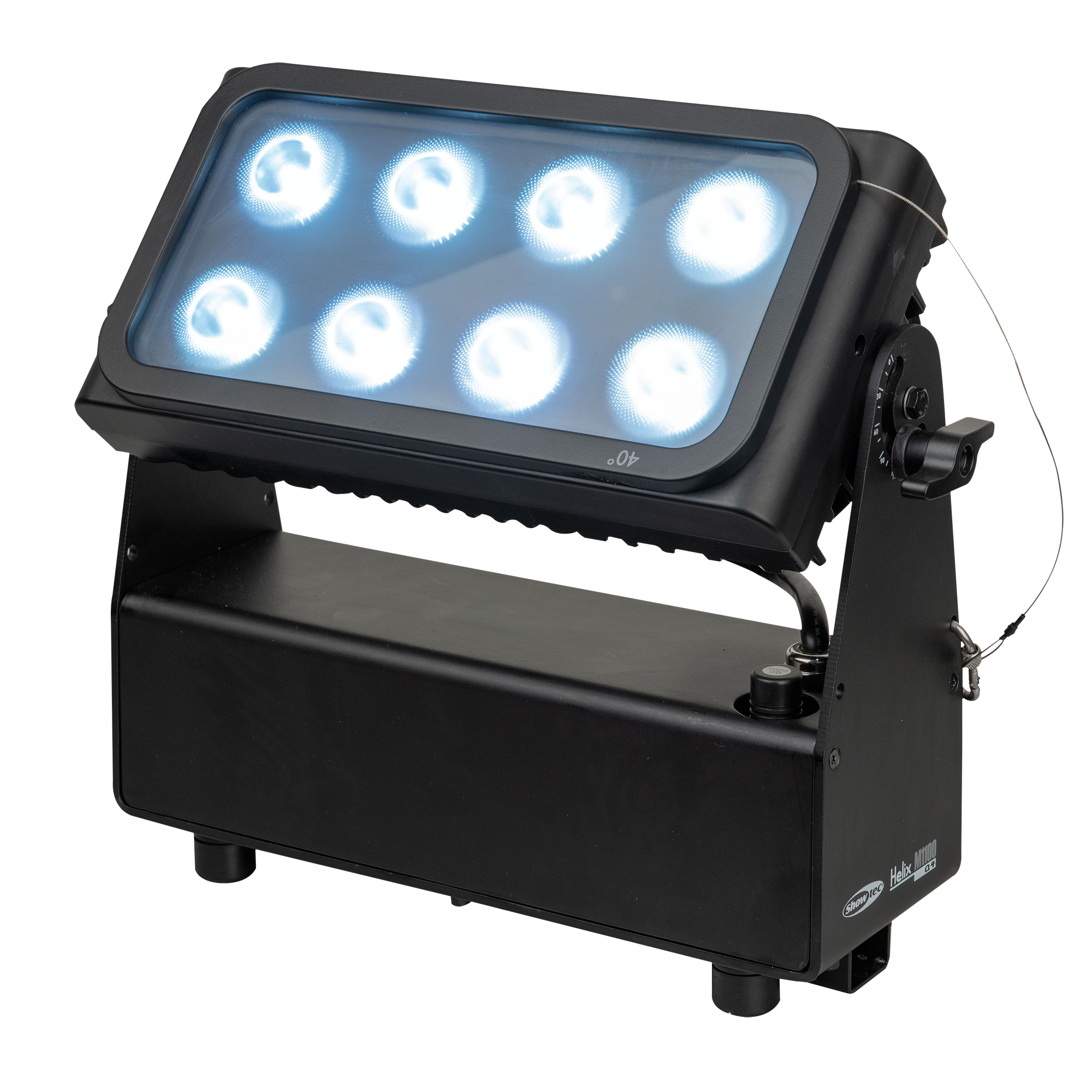 SHOWTEC Helix M1100 Q4 Mobile Wash RGBW 8 LED da 10 W (CRMX & WDMX)