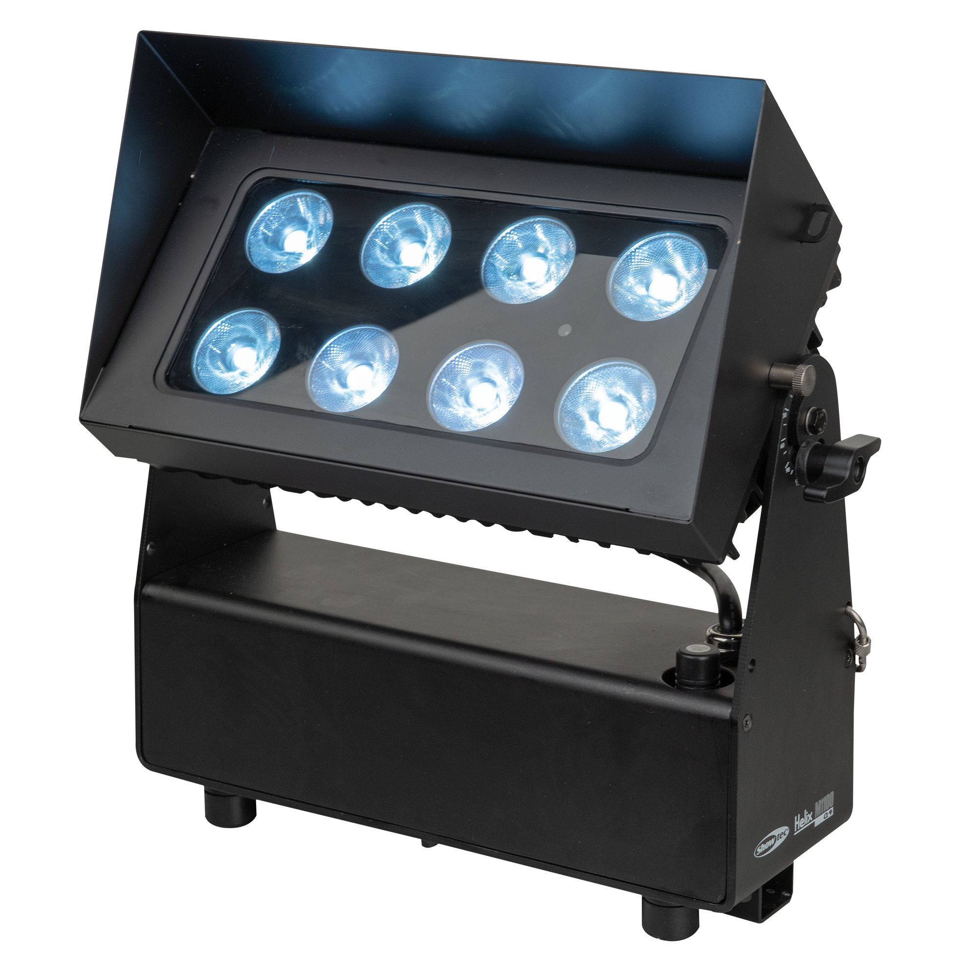 SHOWTEC Helix M1100 Q4 Mobile Wash RGBW 8 LED da 10 W (CRMX & WDMX)