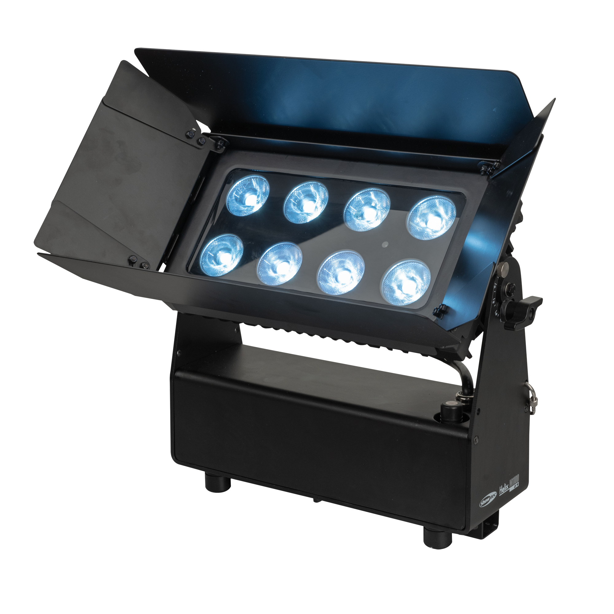 SHOWTEC Helix M1100 Q4 Mobile Wash RGBW 8 LED da 10 W (CRMX & WDMX)