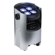 SHOWTEC EventSpot 1600 Q4 Silver 4x 12W RGBW - alimentata a batteria - Alluminio spazzolato