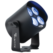SHOWTEC EventLITE 4/8 Mini Q6 Black Spot mobile IP65 - alimentata a batteria - nero