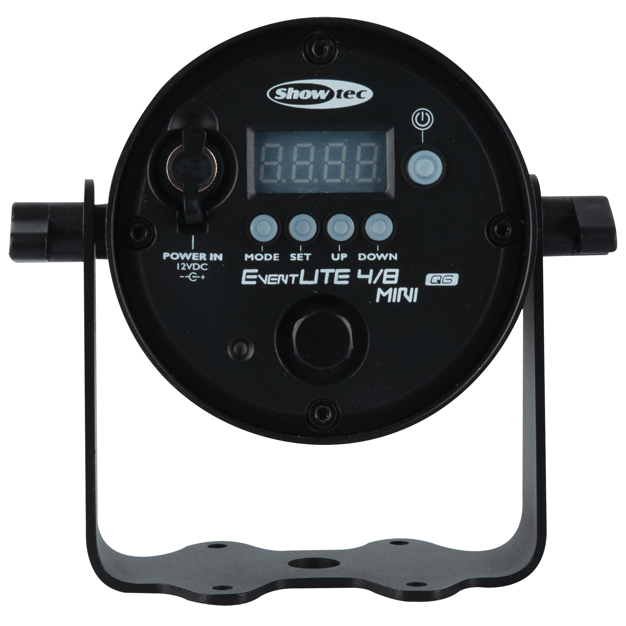 SHOWTEC EventLITE 4/8 Mini Q6 Black Spot mobile IP65 - alimentata a batteria - nero