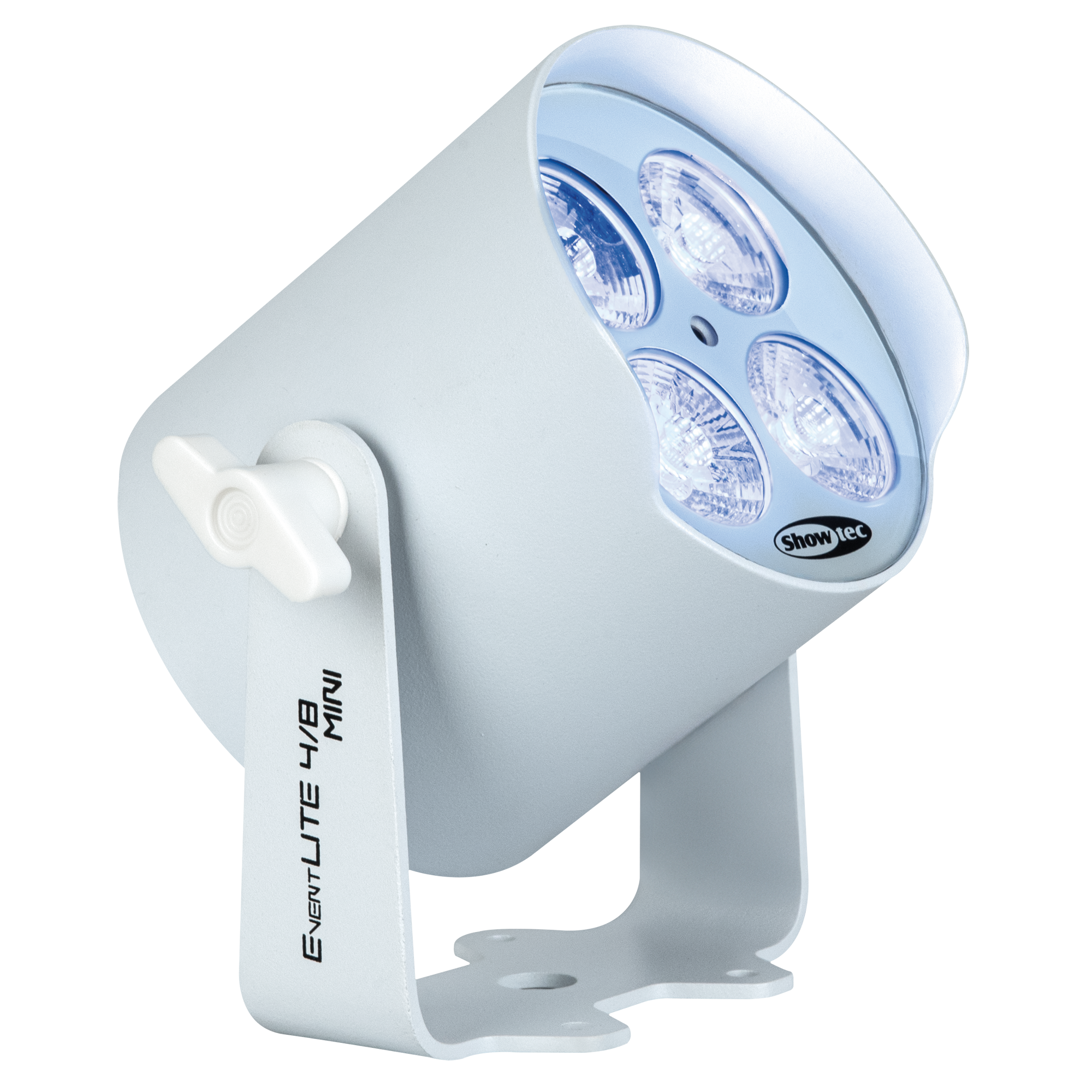 SHOWTEC EventLITE 4/8 Mini Q6 White Spot mobile IP65 - alimentata a batteria - bianco