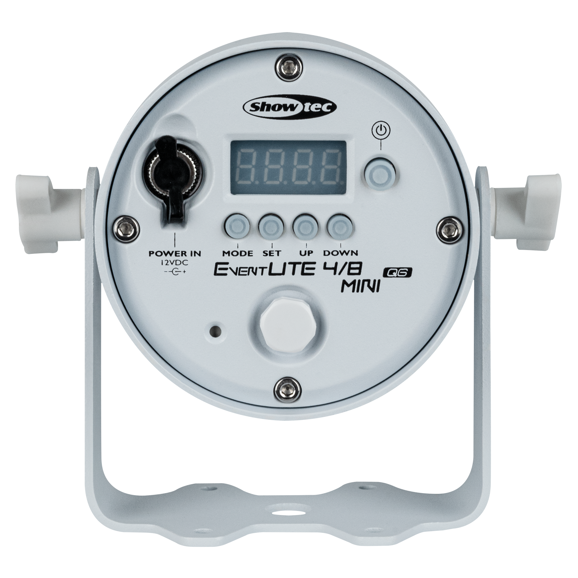 SHOWTEC EventLITE 4/8 Mini Q6 White Spot mobile IP65 - alimentata a batteria - bianco