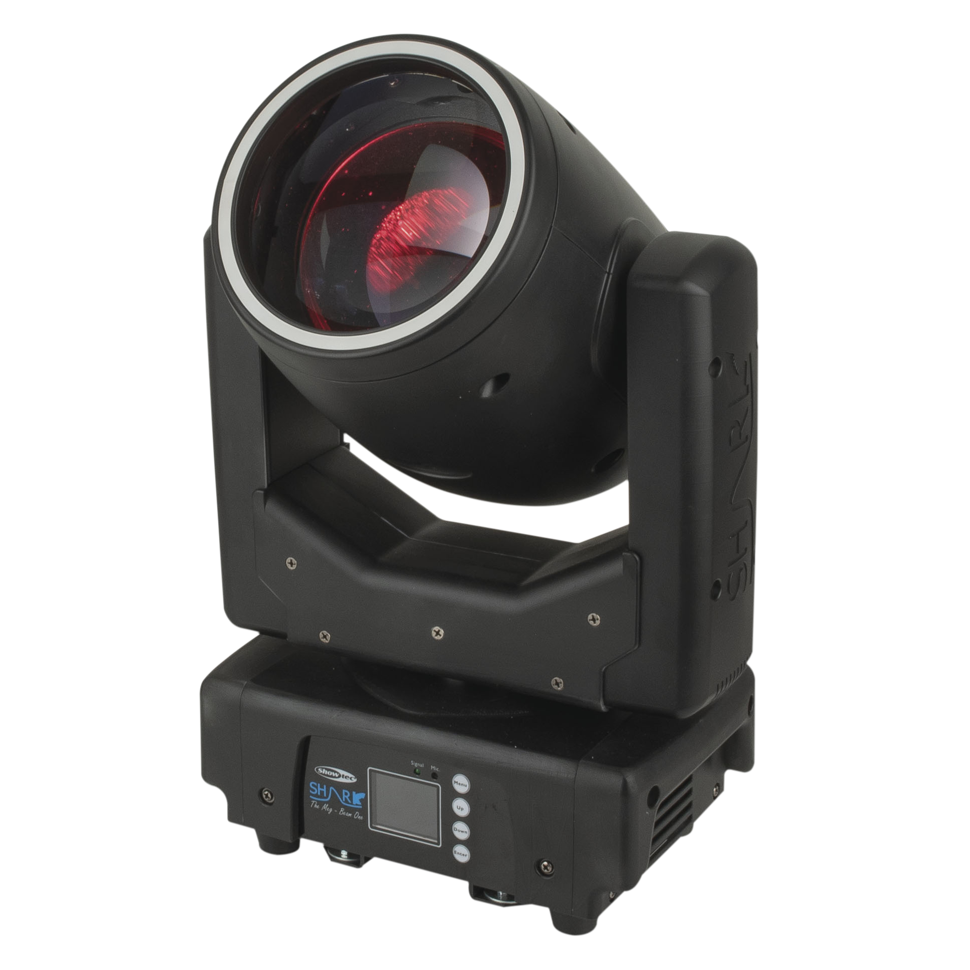 SHOWTEC Shark - The Meg - Beam One Testa mobile a fascio LED da 100 W compatta con anello LED