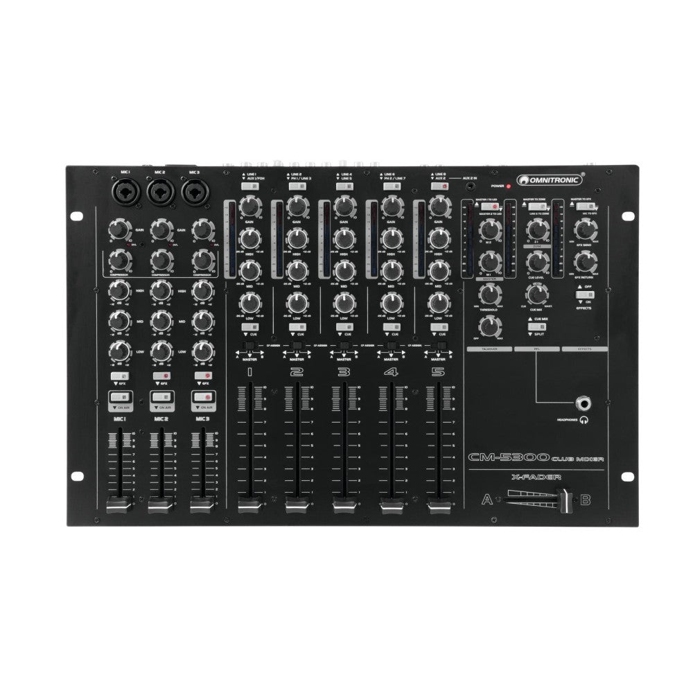 OMNITRONIC CM-5300 Mixer DJ a 5 Canali