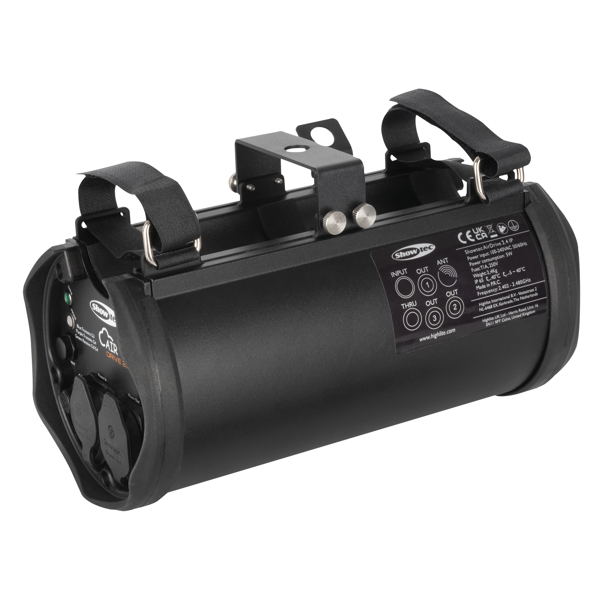 SHOWTEC AirDrive 2.4 IP 3-pin XLR DMX transceiver Ricetrasmettitore DMX a 3 pin XLR