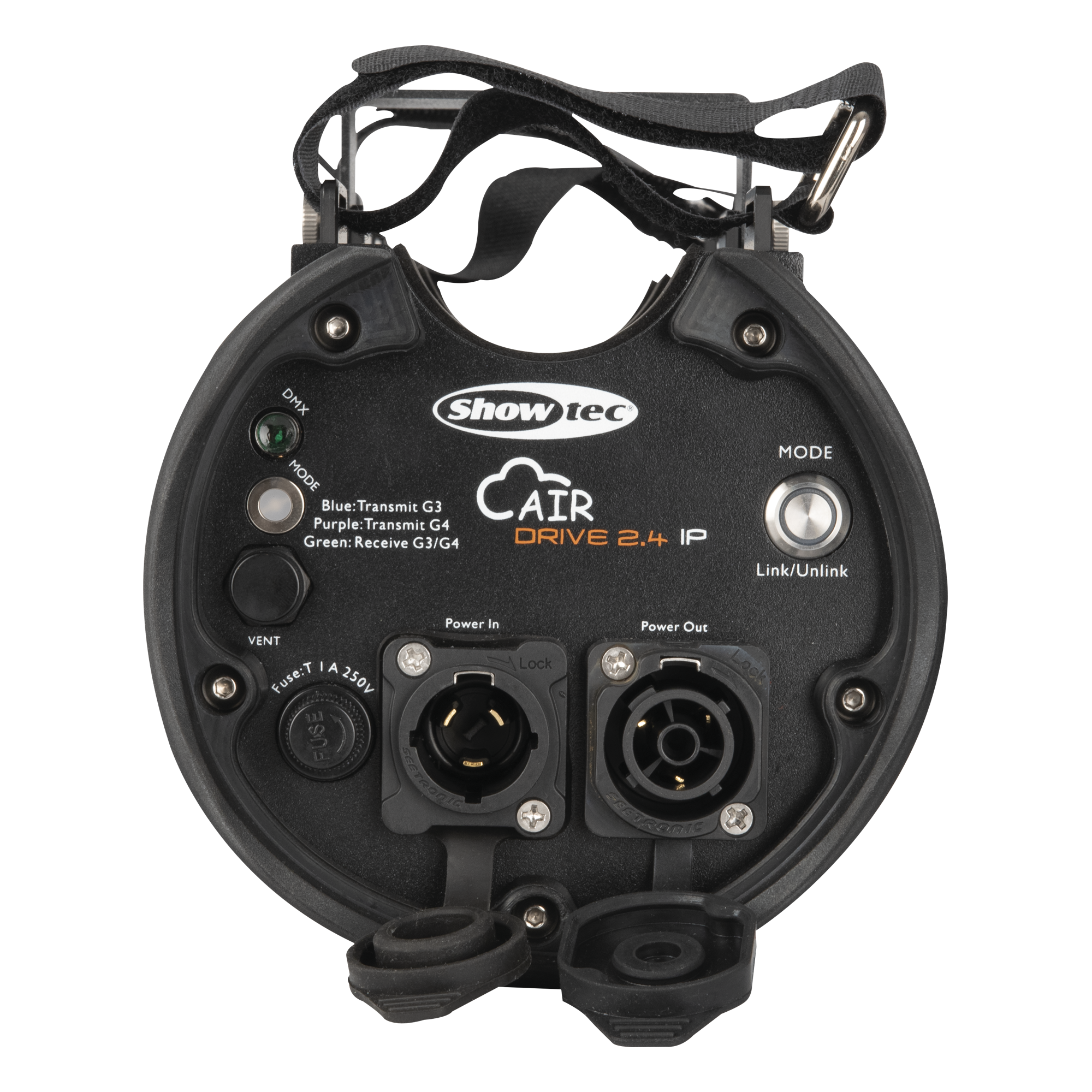 SHOWTEC AirDrive 2.4 IP 3-pin XLR DMX transceiver Ricetrasmettitore DMX a 3 pin XLR