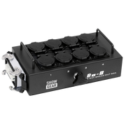 SHOWGEAR BO-8-S1 8 Schuko's and 1x 16-pin connector 8 prese schuko e 1x connettore a 16 poli
