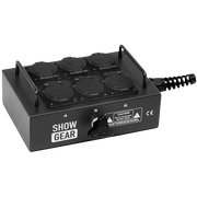 SHOWGEAR BO-6-PG 6 Schuko's with cable nut - 16 A max. 6 prese Schuko con dado cavo - max. 16A.