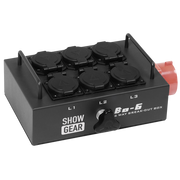 SHOWGEAR BO-6-PW CEE 16 A to 6 Schuko's 5 poli 380V a 6 prese schuko