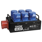 SHOWGEAR BO-6-PWC CEE 16 A to 6 x CEE 16 A da CEE 16A a 6x CEE 16A