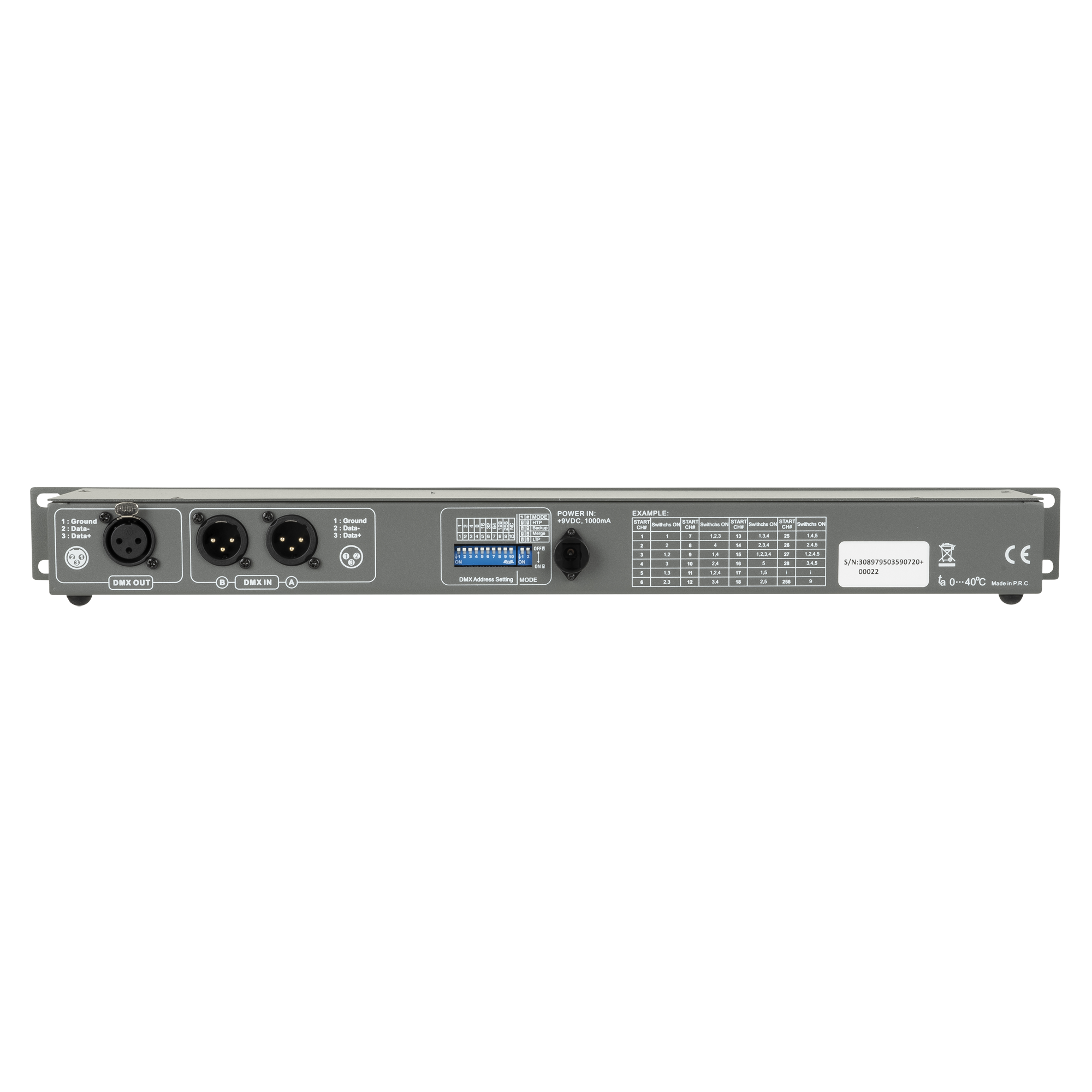 Showtec DMX Merge 2-way DMX Merger Dispositivo di mixaggio DMX a due vie
