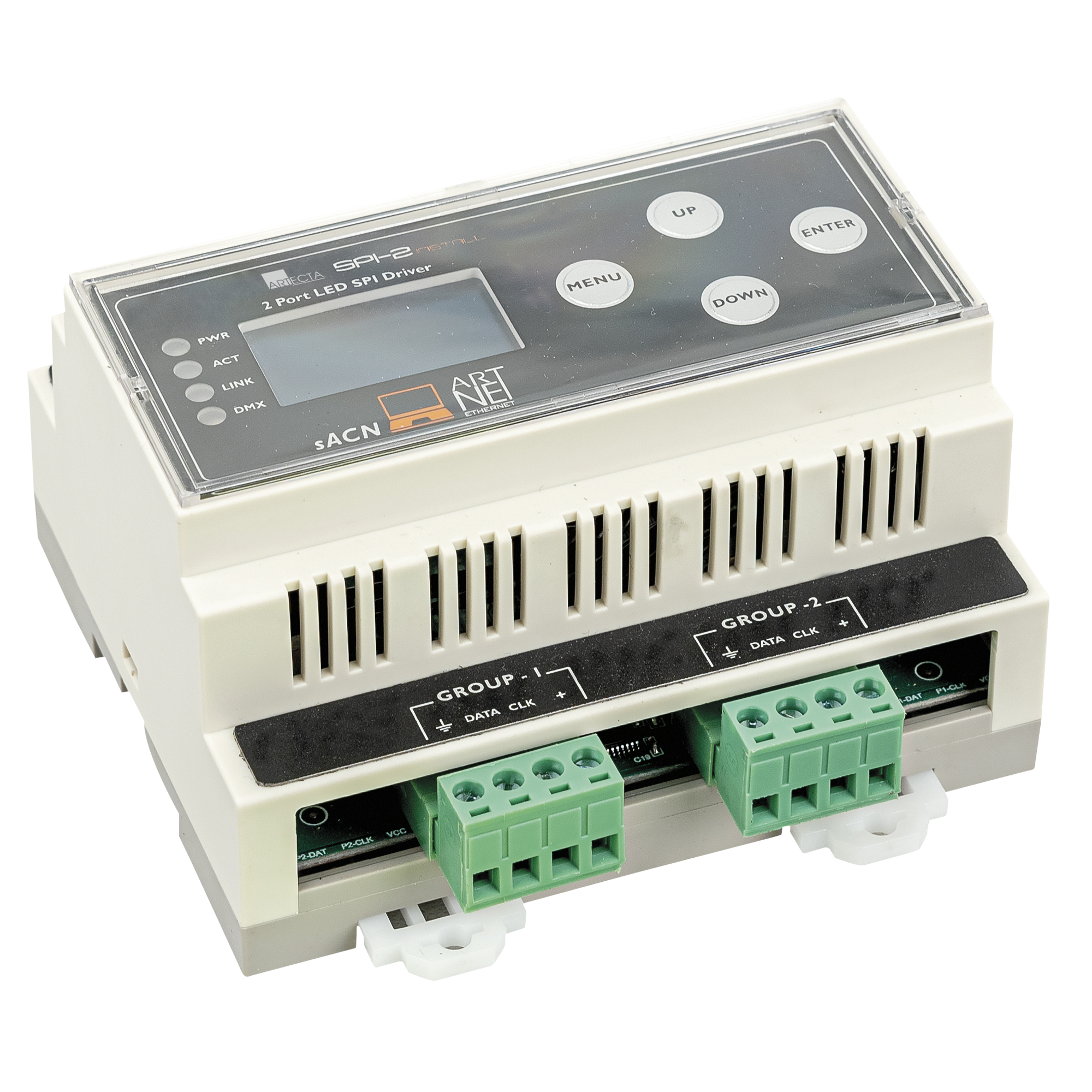 Showtec SPI-2 Install DIN rail Guida DIN