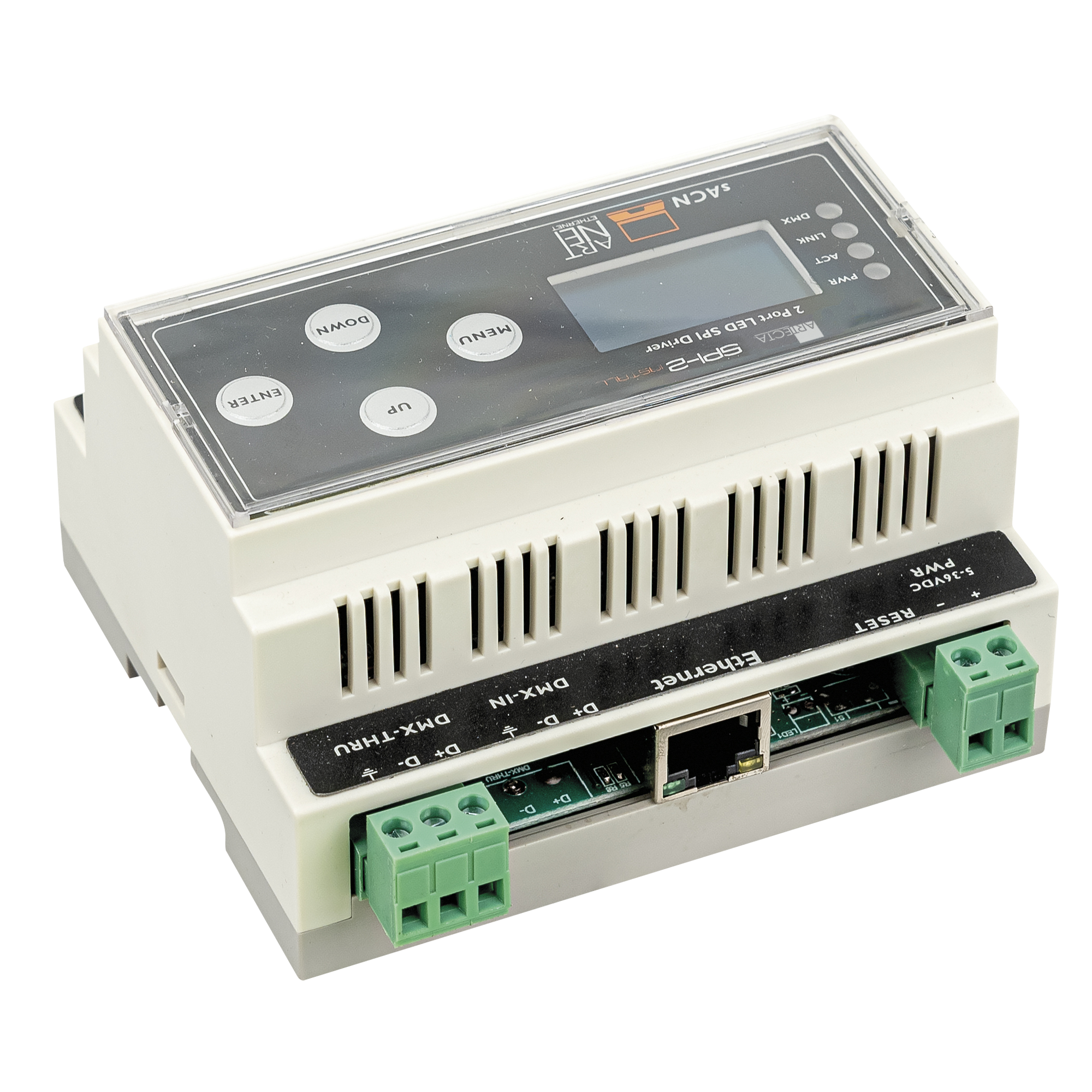 Showtec SPI-2 Install DIN rail Guida DIN