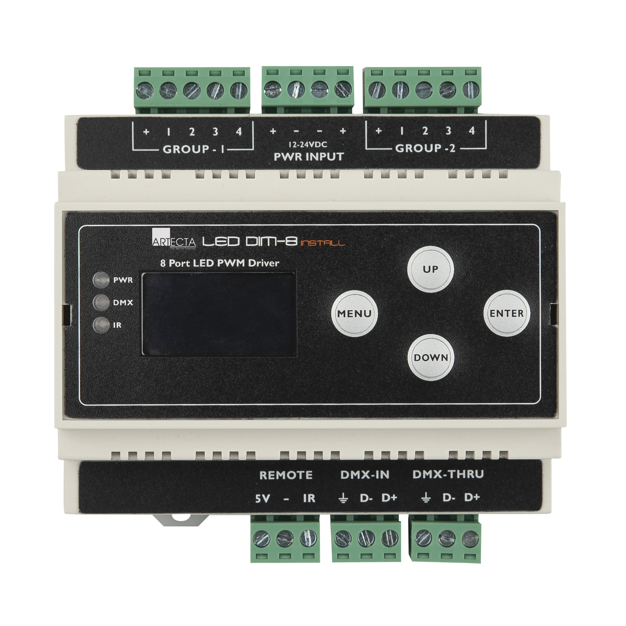 Showtec LED Dim-8 Install DIN rail Guida DIN