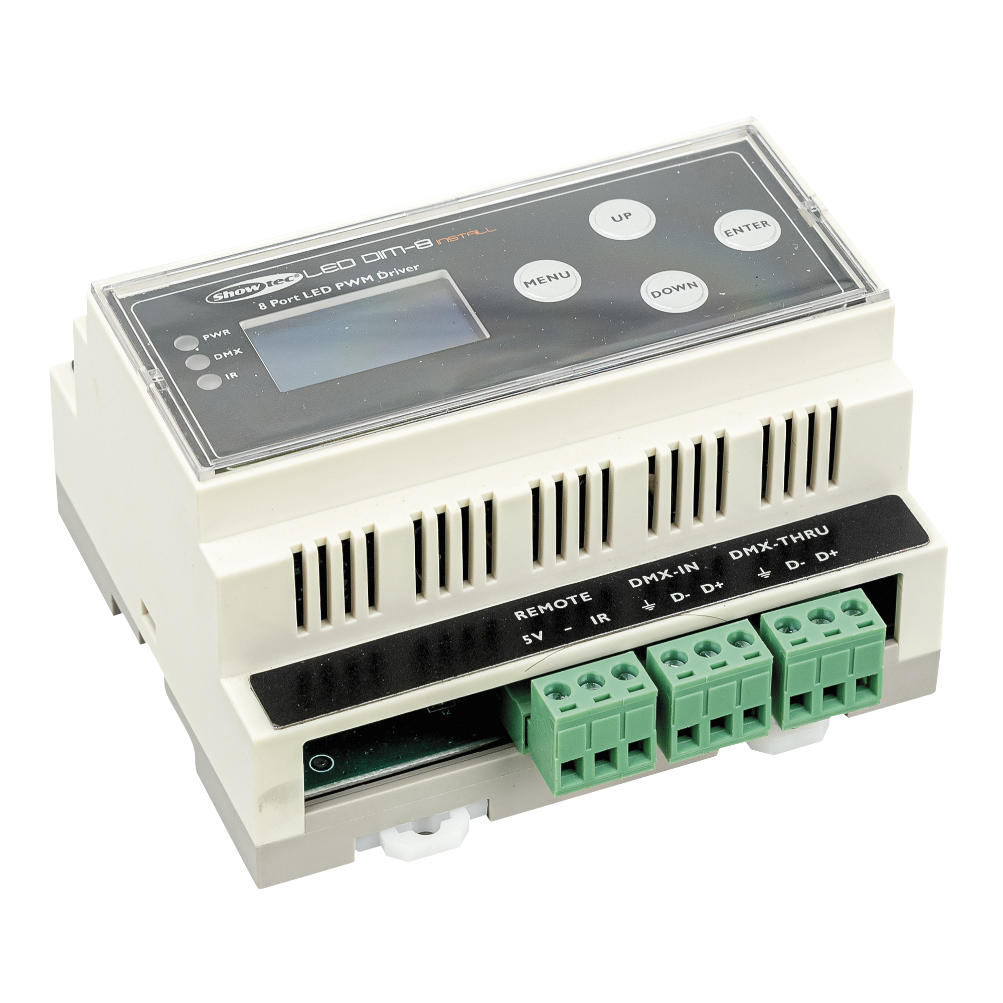 Showtec LED Dim-8 Install DIN rail Guida DIN
