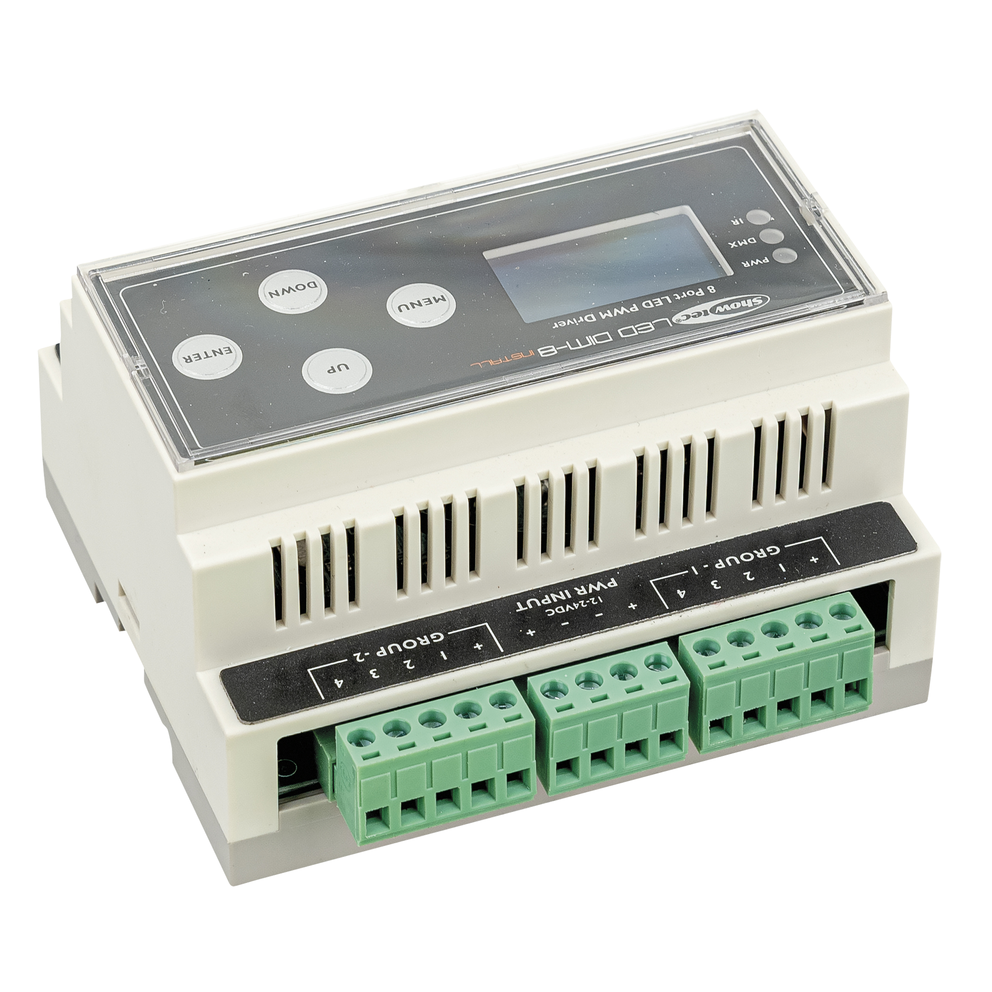 Showtec LED Dim-8 Install DIN rail Guida DIN