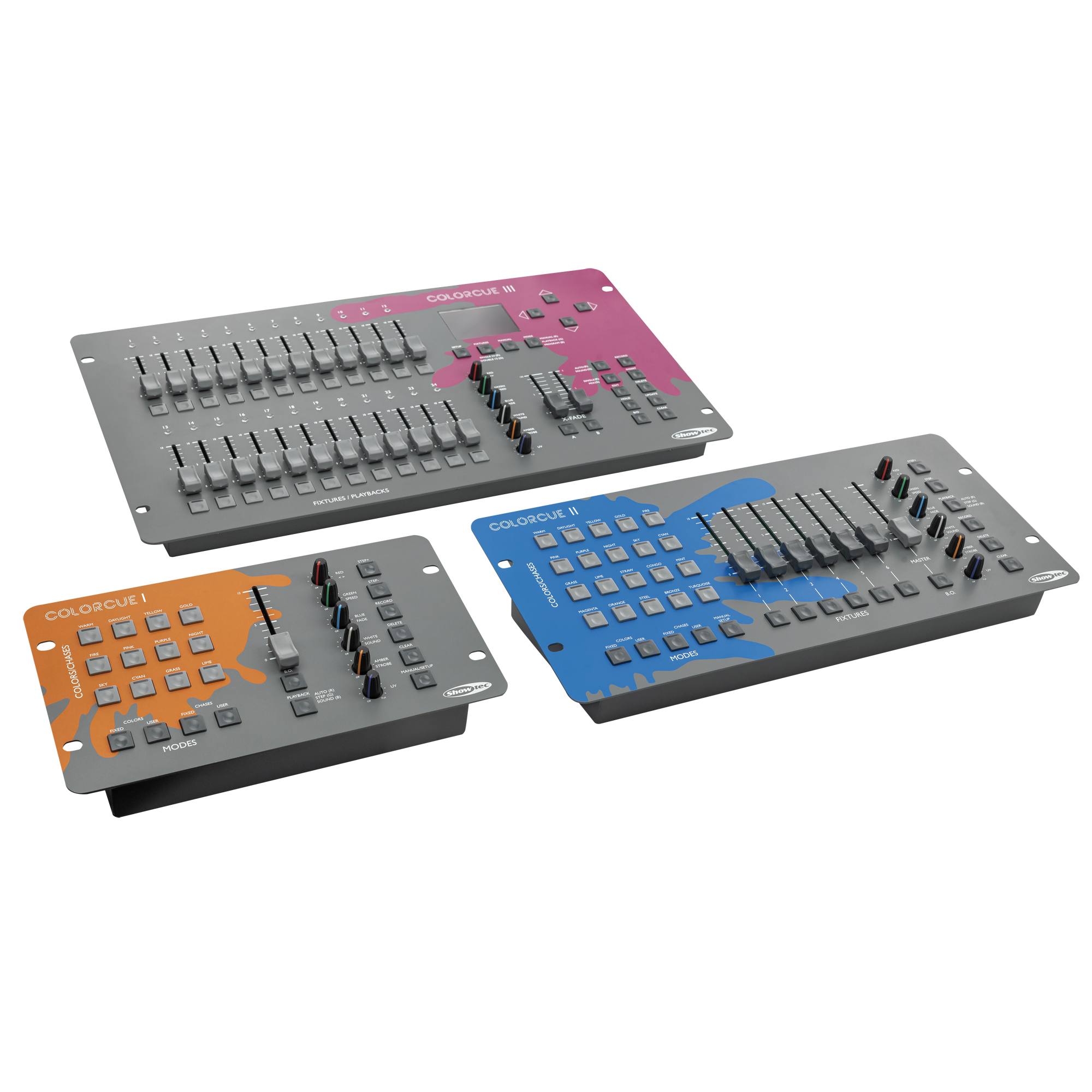 Showtec ColorCue 1 Intelligent 1-fader, 6-colour LED controller LED controller intelligente 1 fader, 6 colori