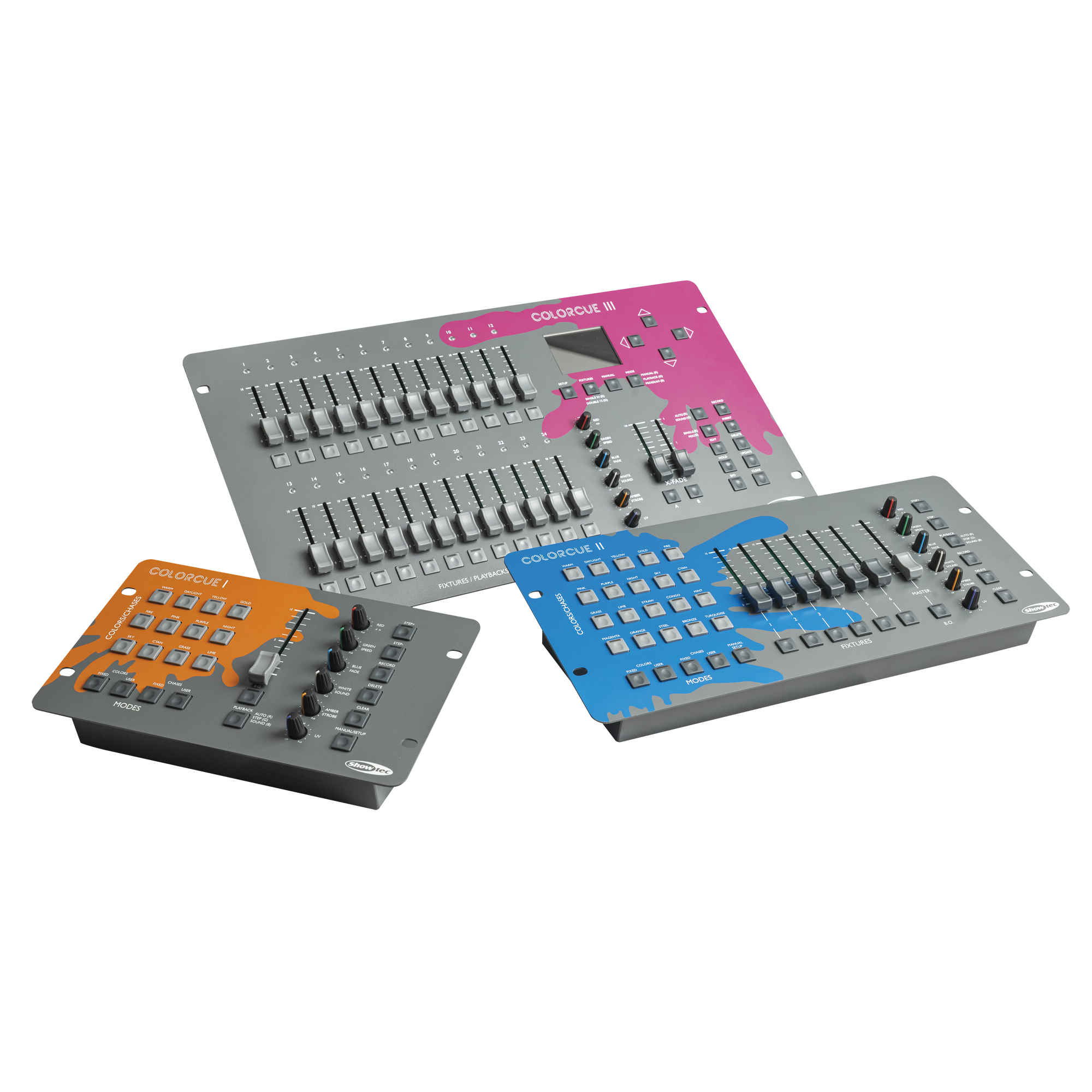 Showtec ColorCue 2 Intelligent 6-fader, 6-colour LED controller LED controller intelligente 6 fader, 6 colori