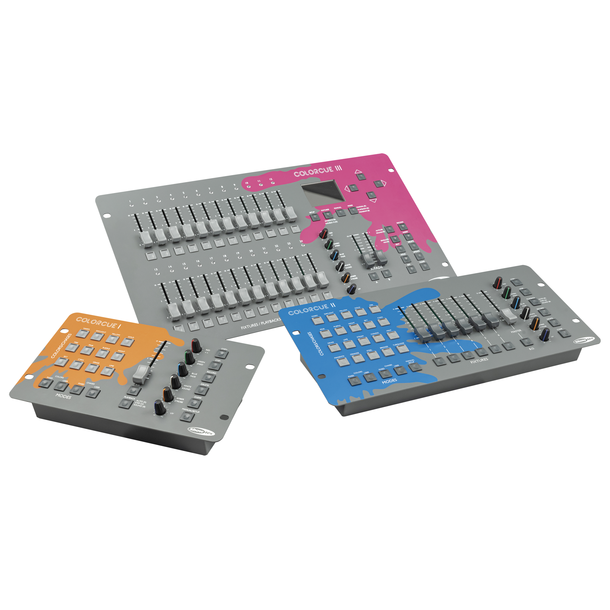 Showtec ColorCue 2 Intelligent 6-fader, 6-colour LED controller LED controller intelligente 6 fader, 6 colori