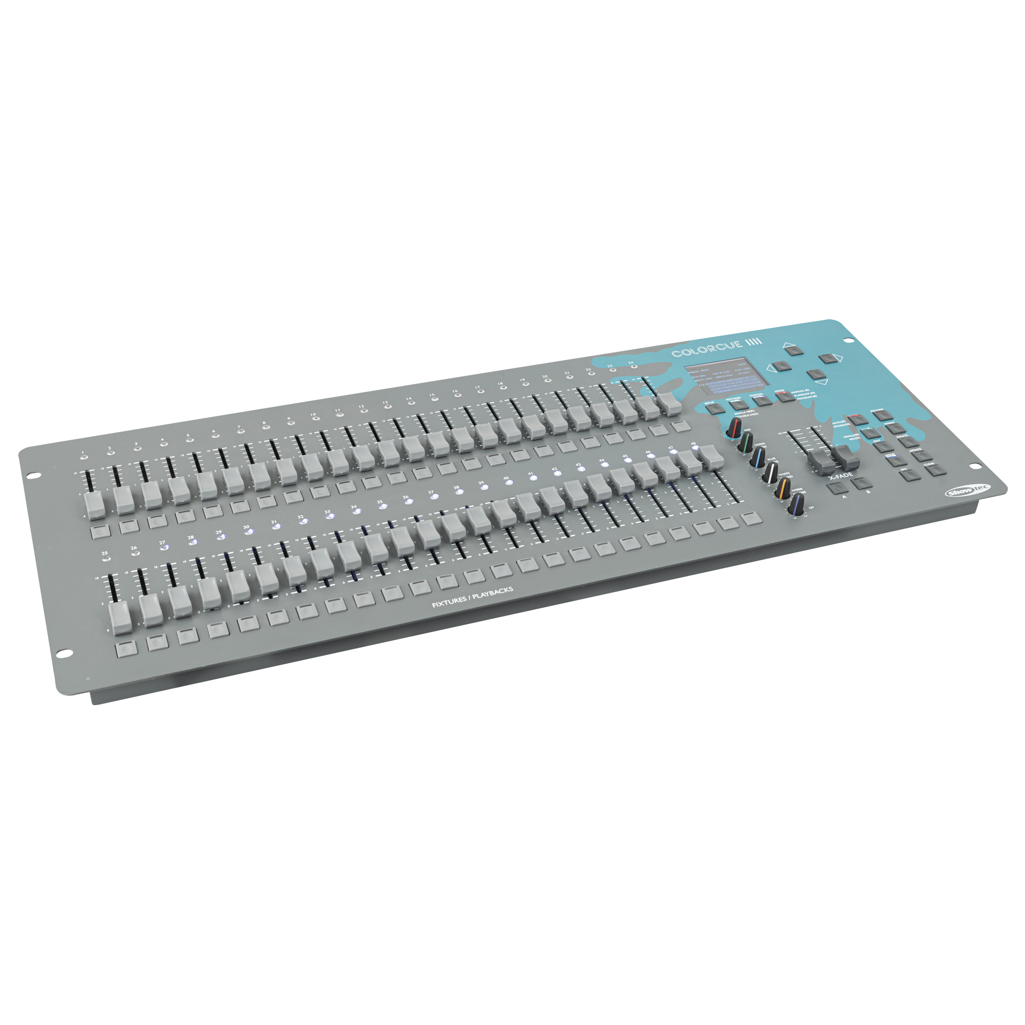 Showtec ColorCue 4 Intelligent 48-fader, 6-colour LED controller LED controller intelligente 48 fader, 6 colori