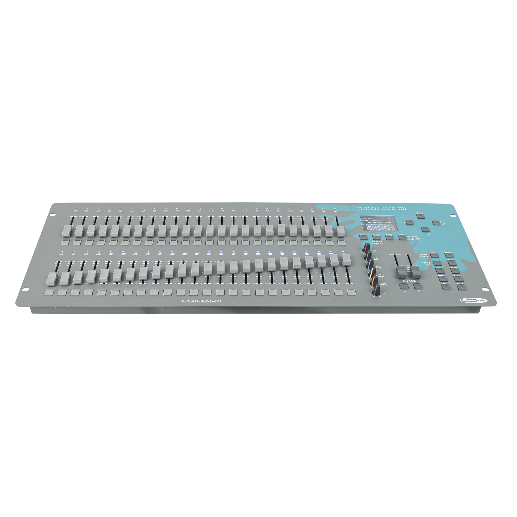 Showtec ColorCue 4 Intelligent 48-fader, 6-colour LED controller LED controller intelligente 48 fader, 6 colori