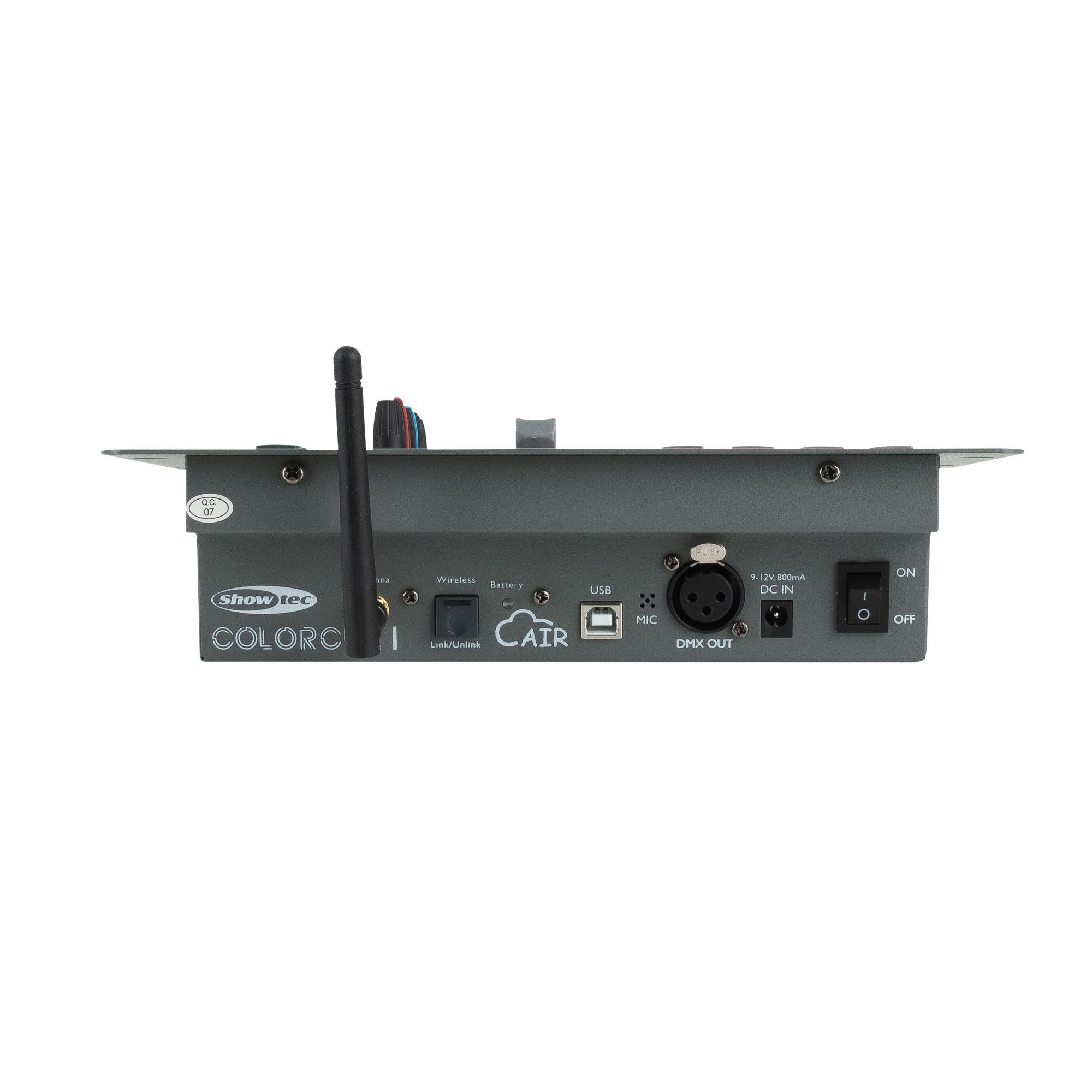 Showtec ColorCue 1 Air Intelligent single-fader, 6-colour, battery-powered LED Controller with wireless DMX Controller LED a fader singolo intelligente alimentato a batteria, 6 colori, con DMX wireless