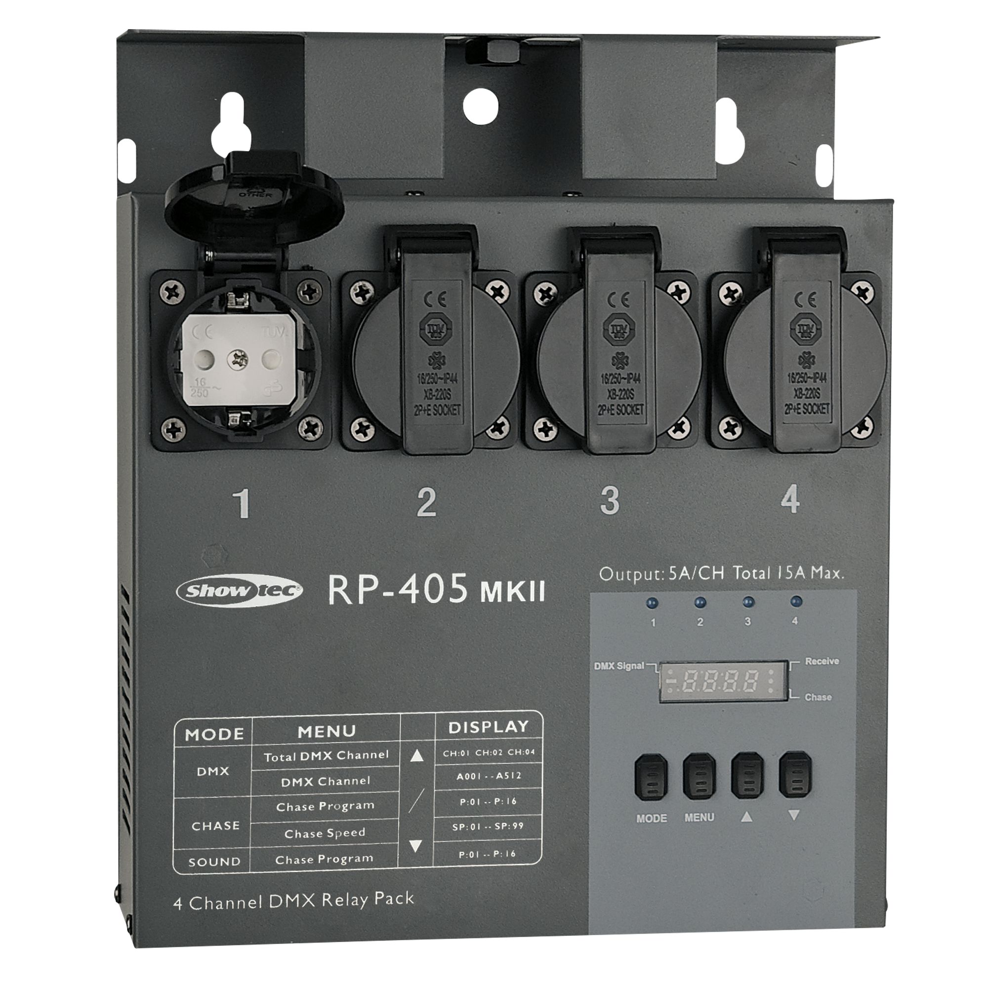 SHOWTEC RP-405 MKII Relay Pack Relé-pack