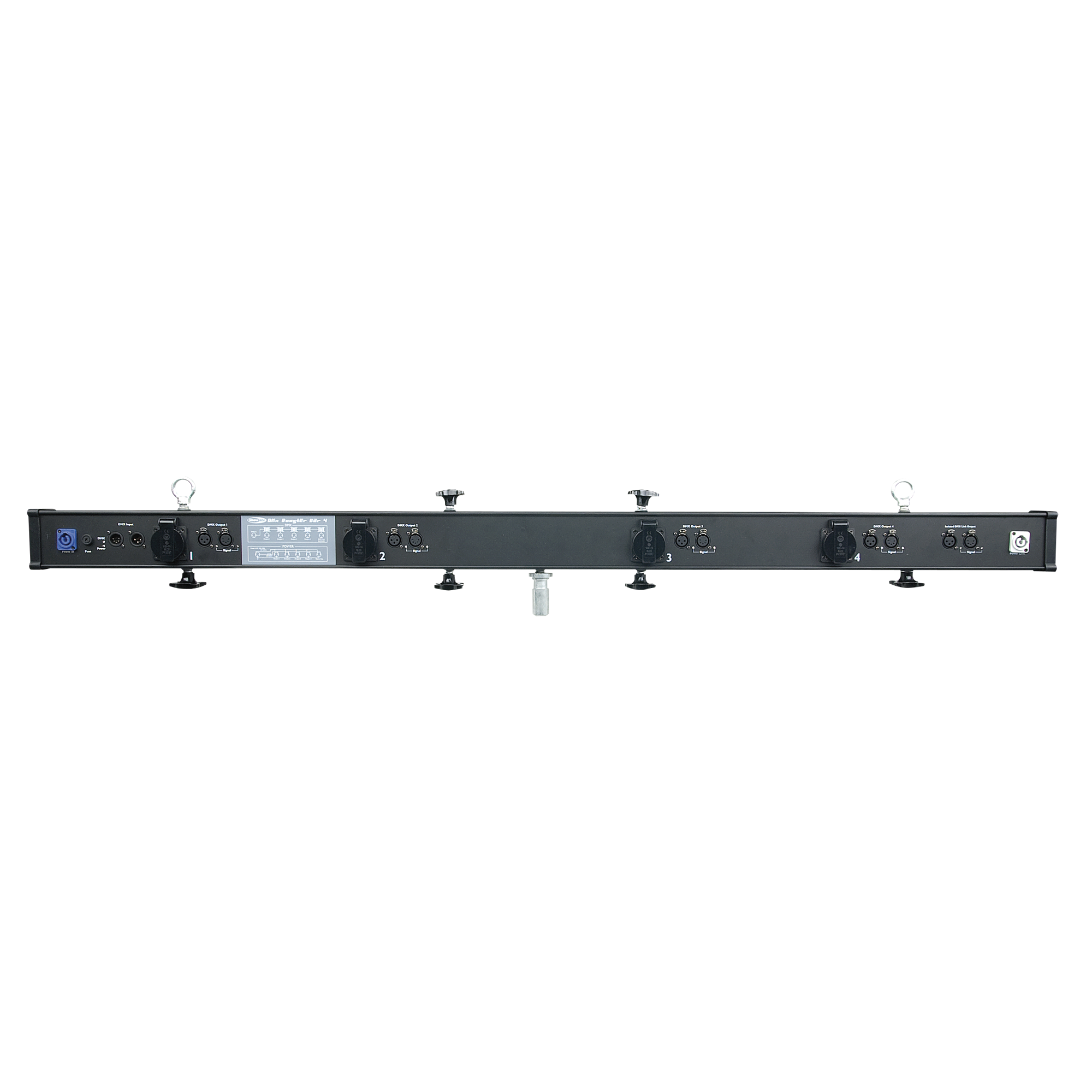 SHOWTEC DMX Booster Bar 4 4-channel DMX Booster 3P & 5P XLR Booster DMX a 4 canali 3 & 5poli XLR