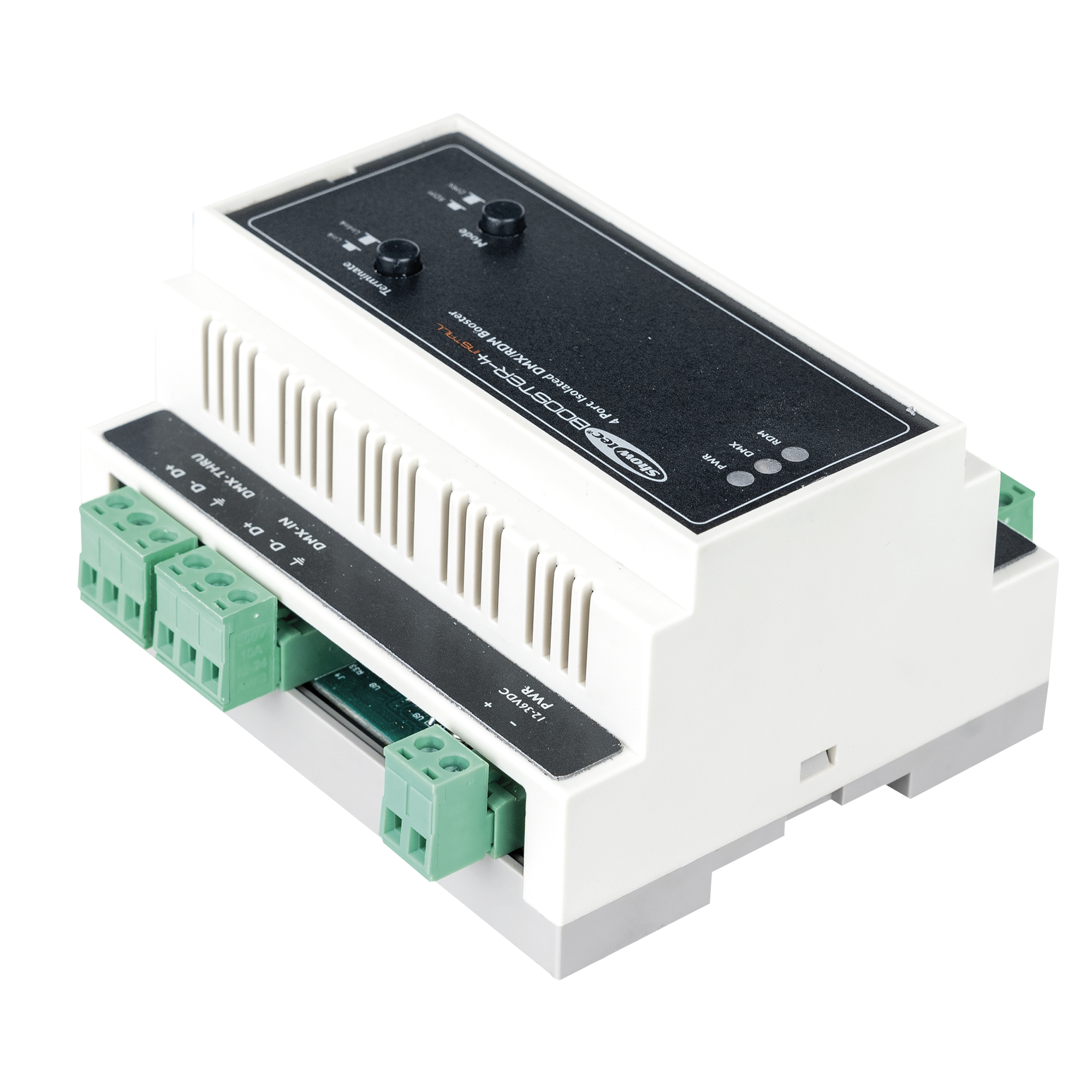 Showtec Booster-4 Install DIN Rail Guida DIN